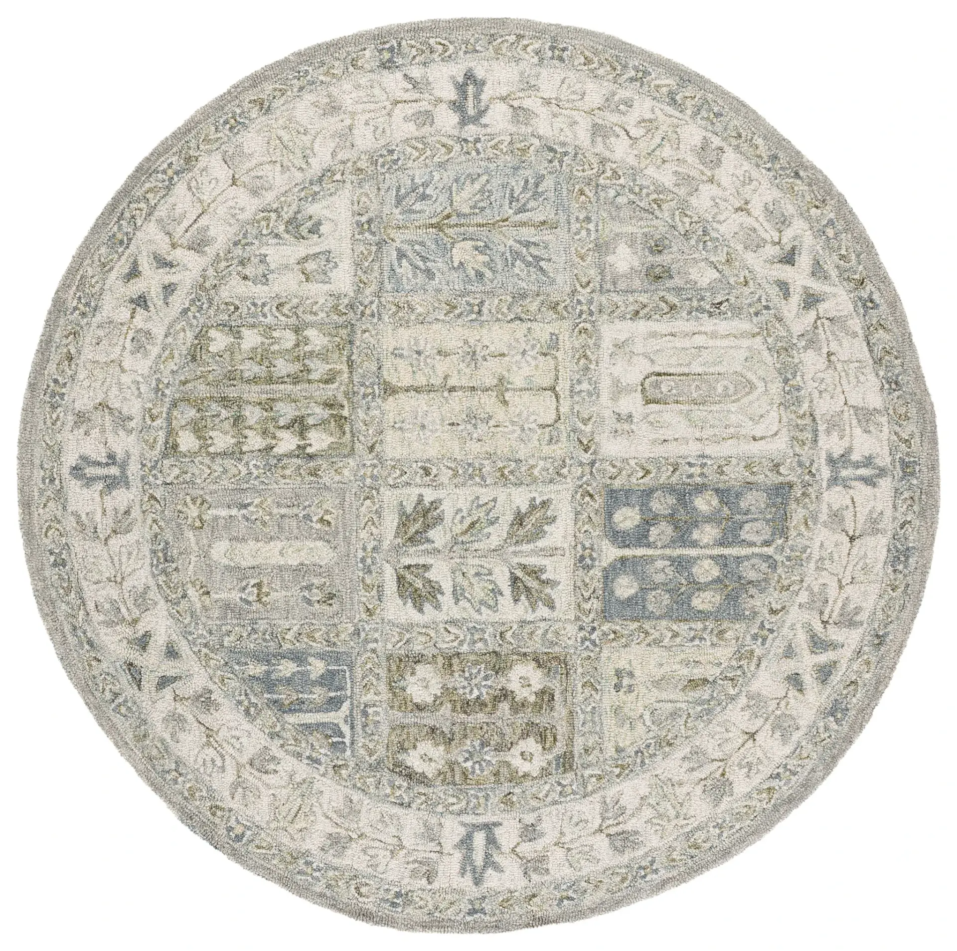 Metro Panel Grid Hand-Tufted Wool Rug