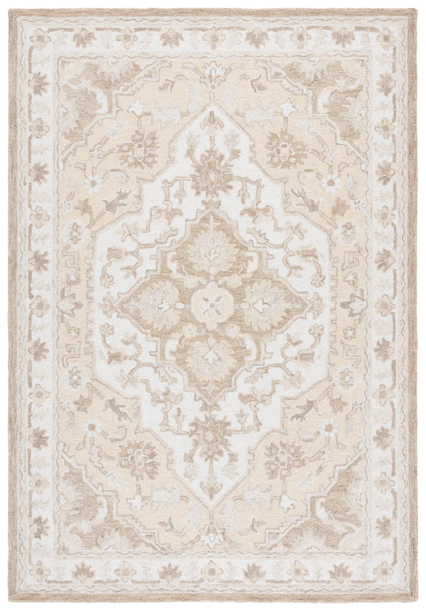 Metro Lobed Medallion Hand-Tufted Wool Rug