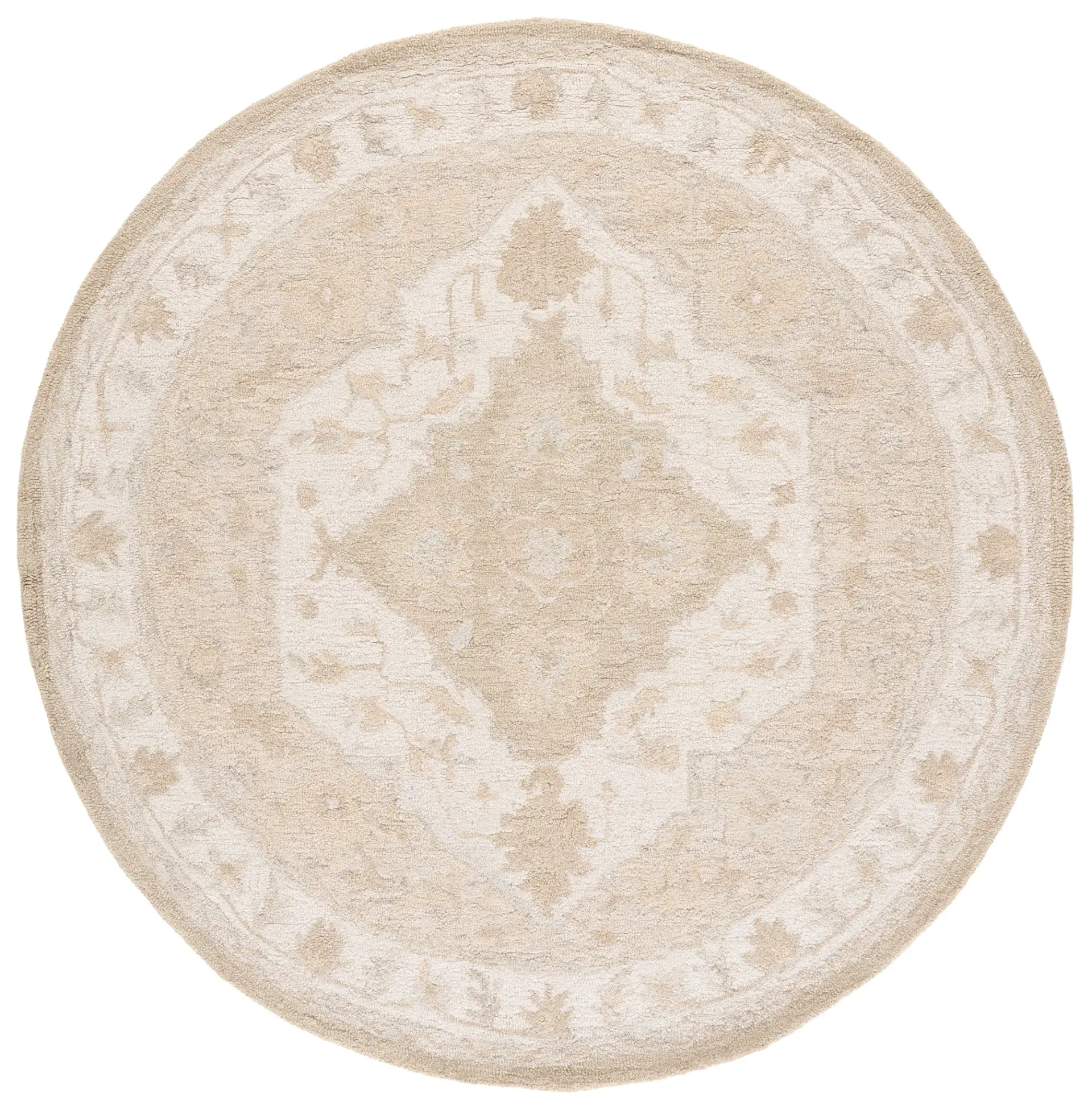Metro Lobed Medallion Hand-Tufted Wool Rug