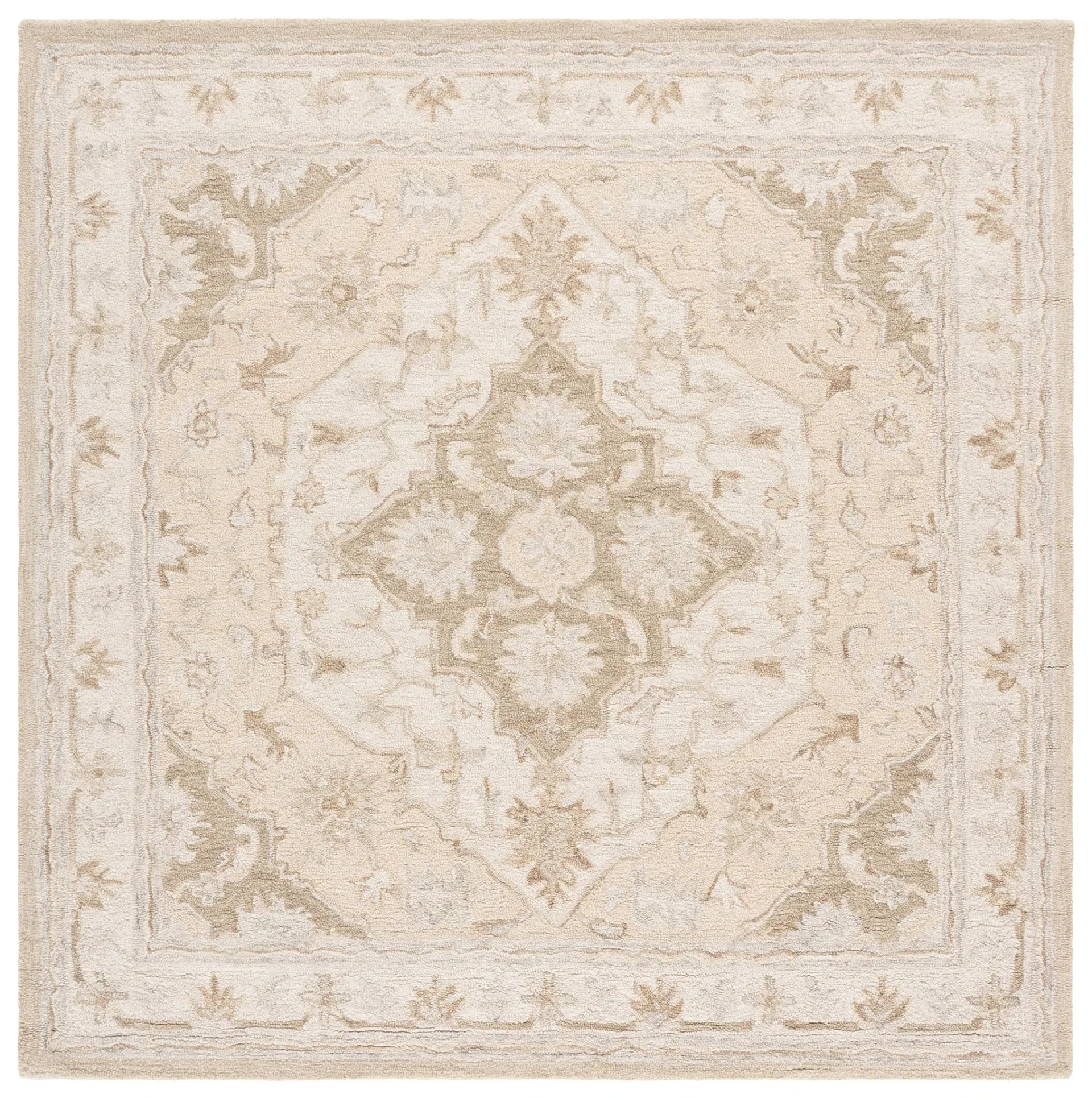 Metro Lobed Medallion Hand-Tufted Wool Rug