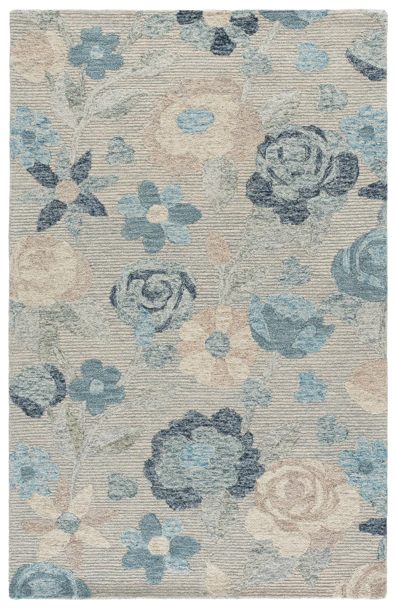 Metro Floral Bloom Hand-Tufted Wool Rug