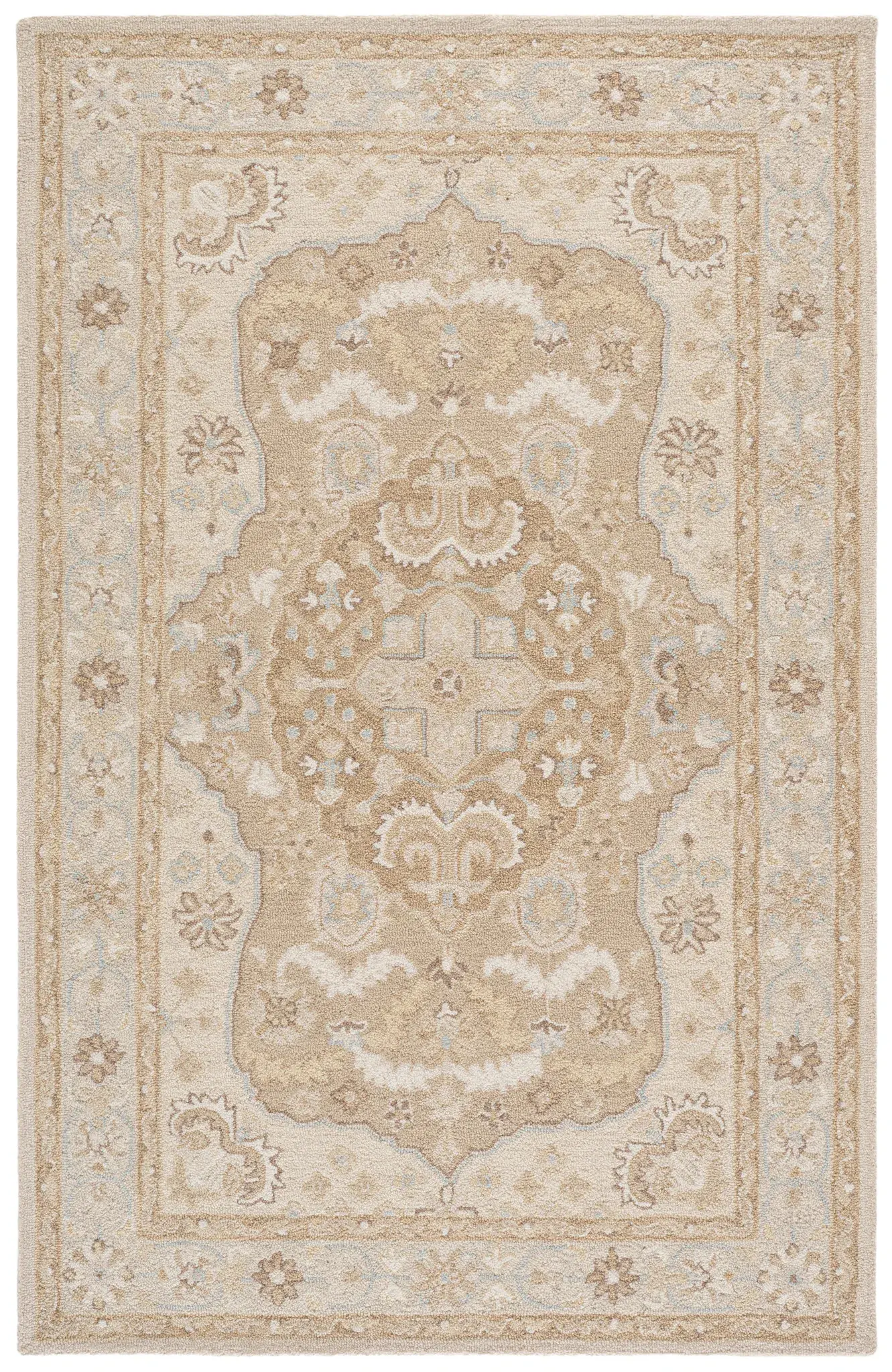 Metro Traditional Medallion Hand-Tufted Wool Rug