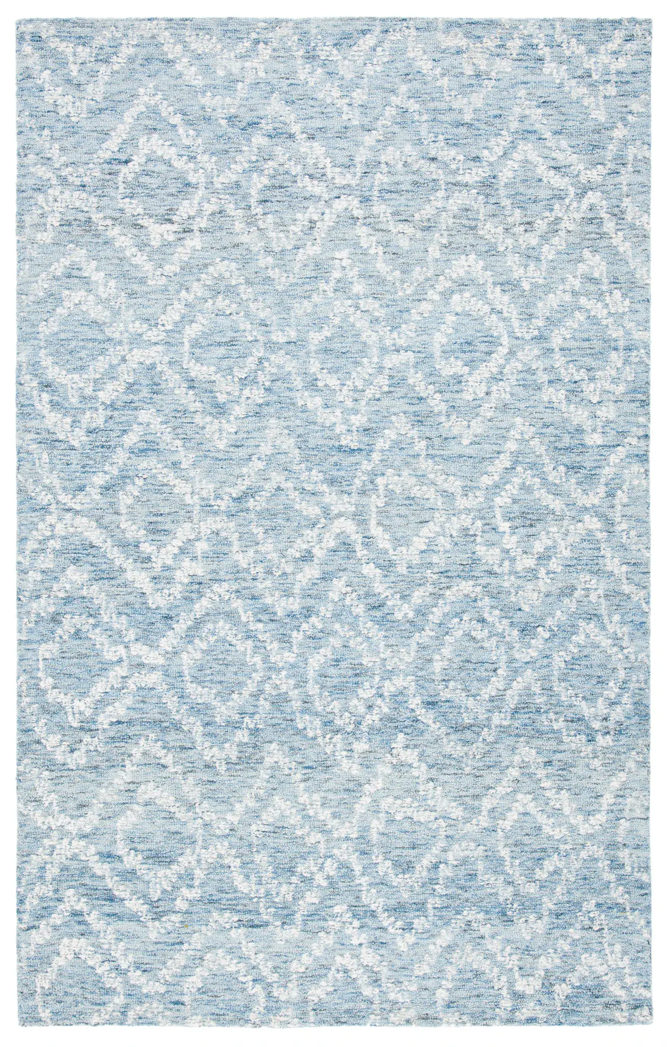 Metro Ikat Diamond Hand-Tufted Wool Rug