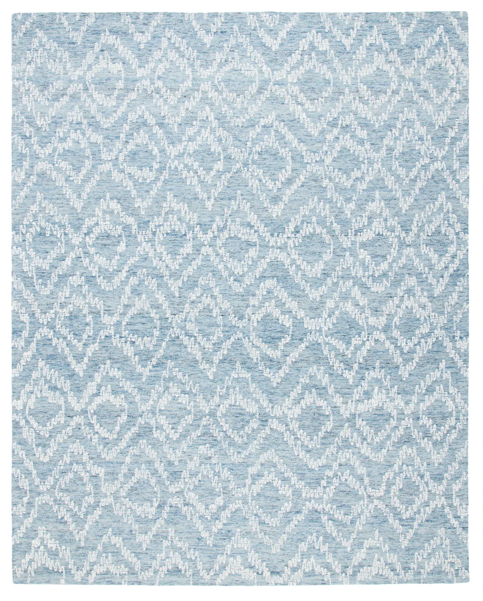 Metro Ikat Diamond Hand-Tufted Wool Rug