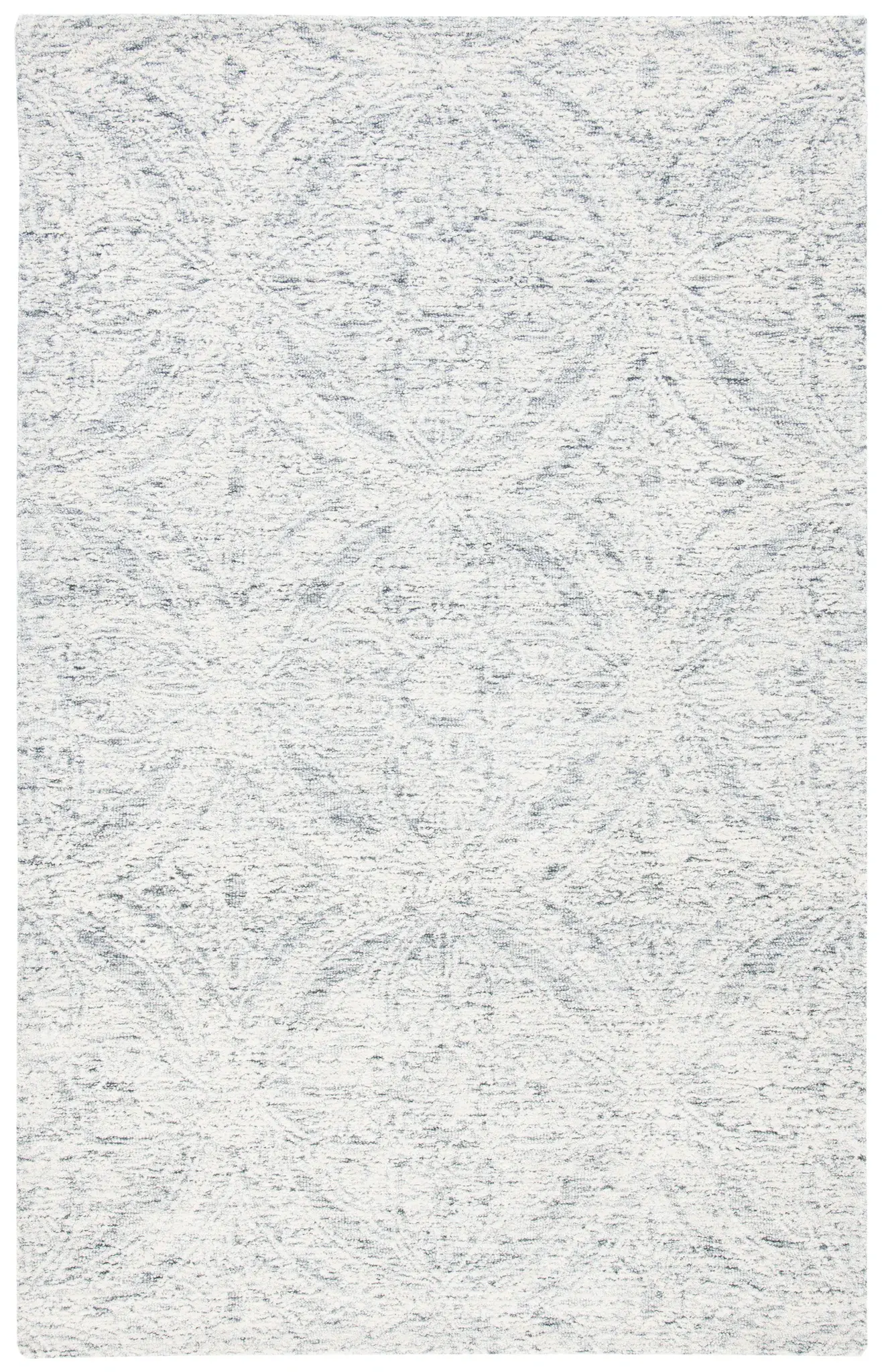 Metro Distressed Rosette Hand-Tufted Wool Rug