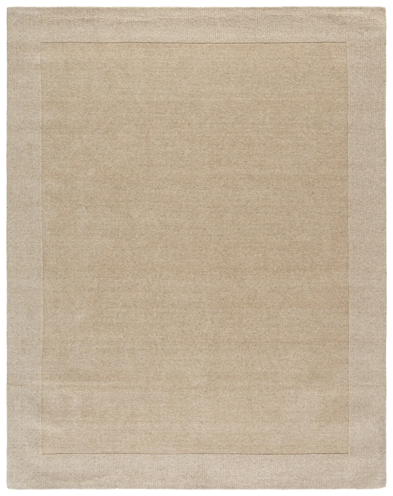 Metro Modern Bordered Hand-Loomed Wool Rug