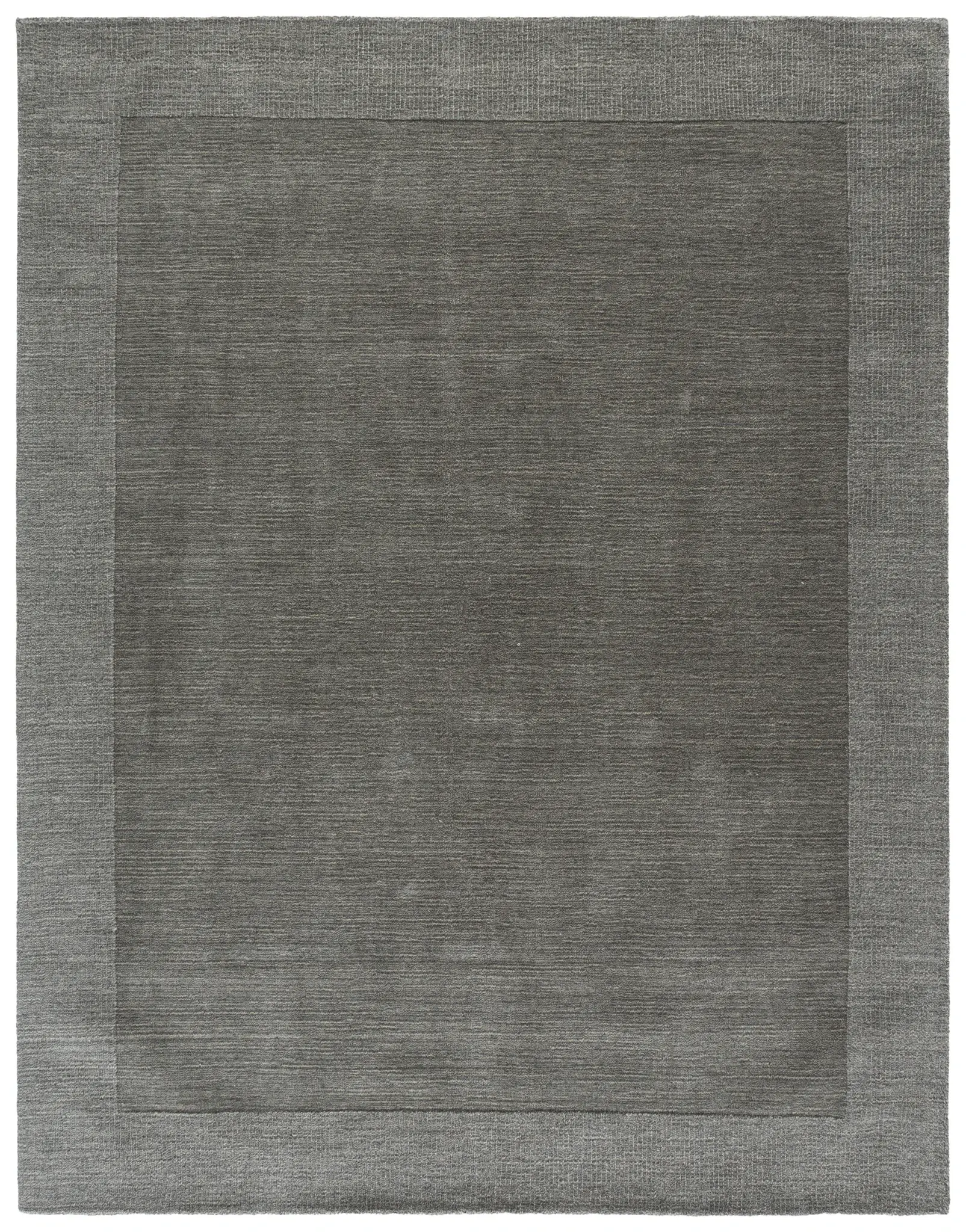Metro Modern Bordered Hand-Loomed Wool Rug