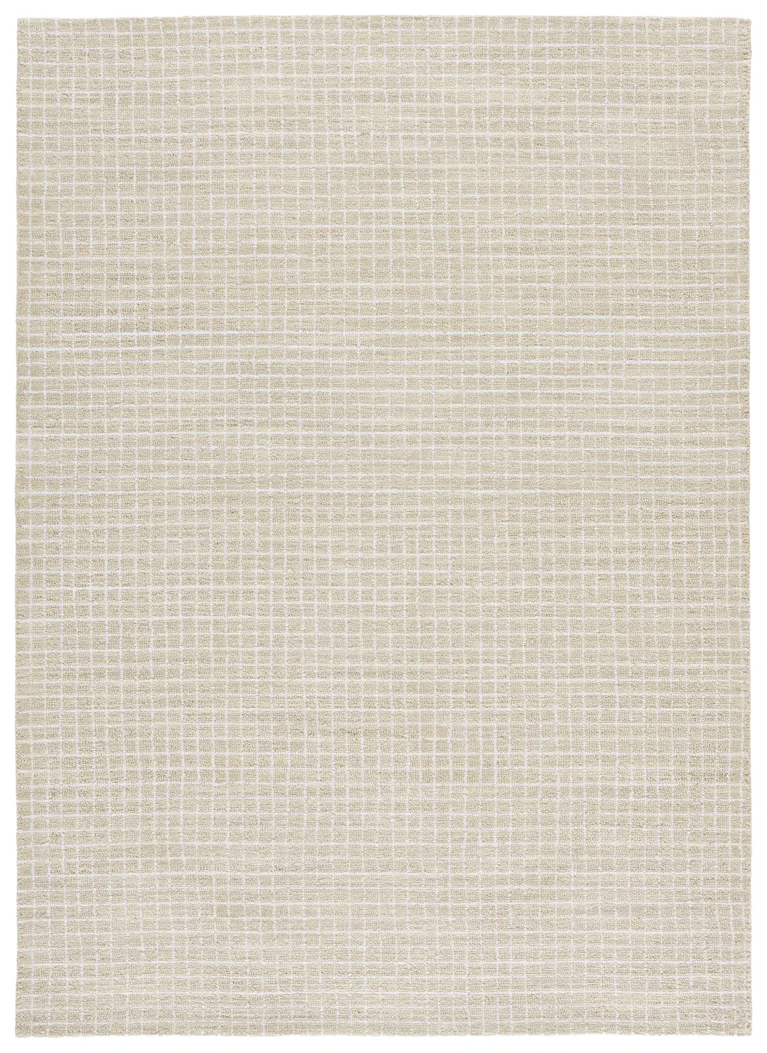 Metro Grid Hand-Tufted Wool Rug