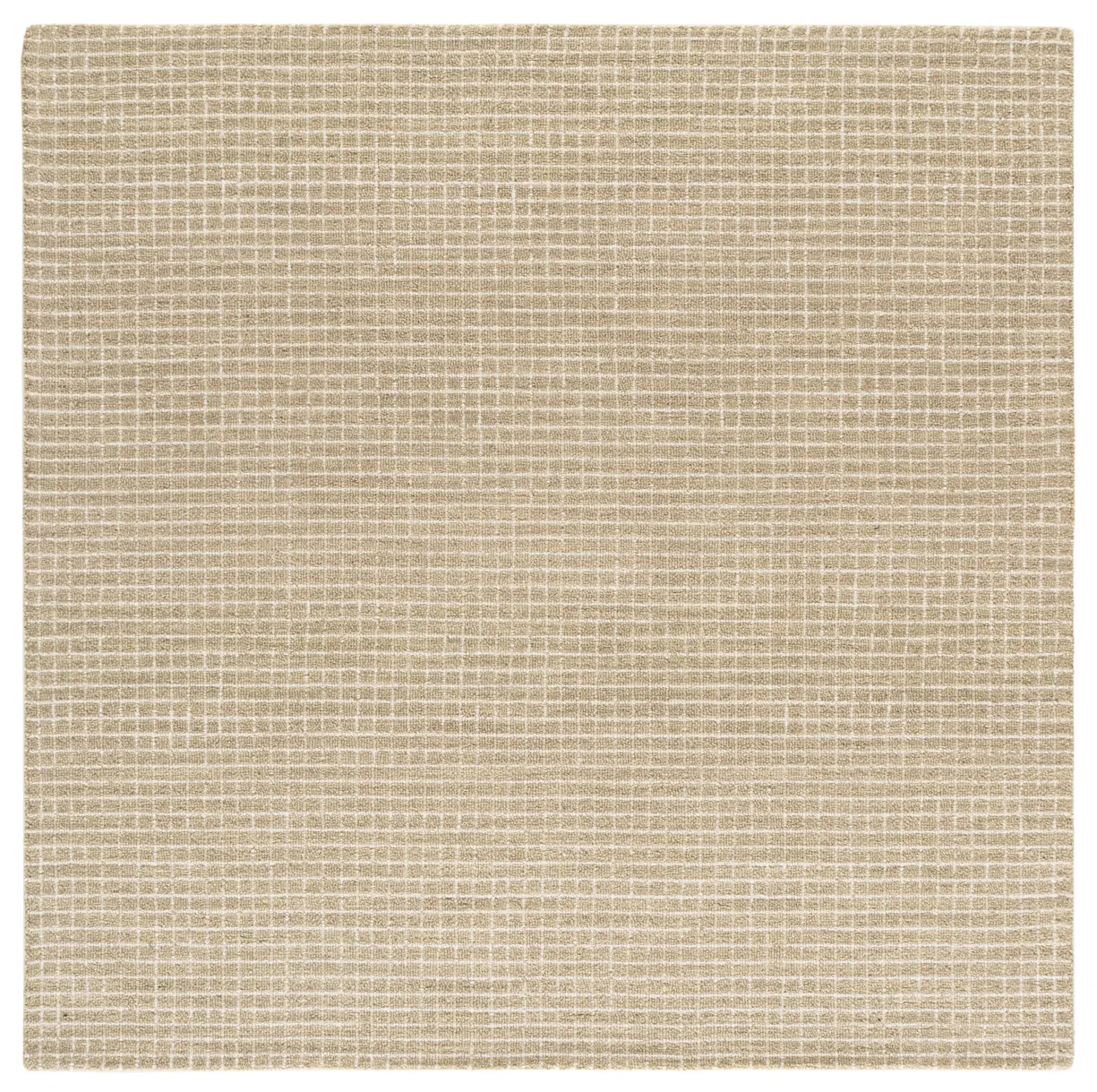 Metro Grid Hand-Tufted Wool Rug