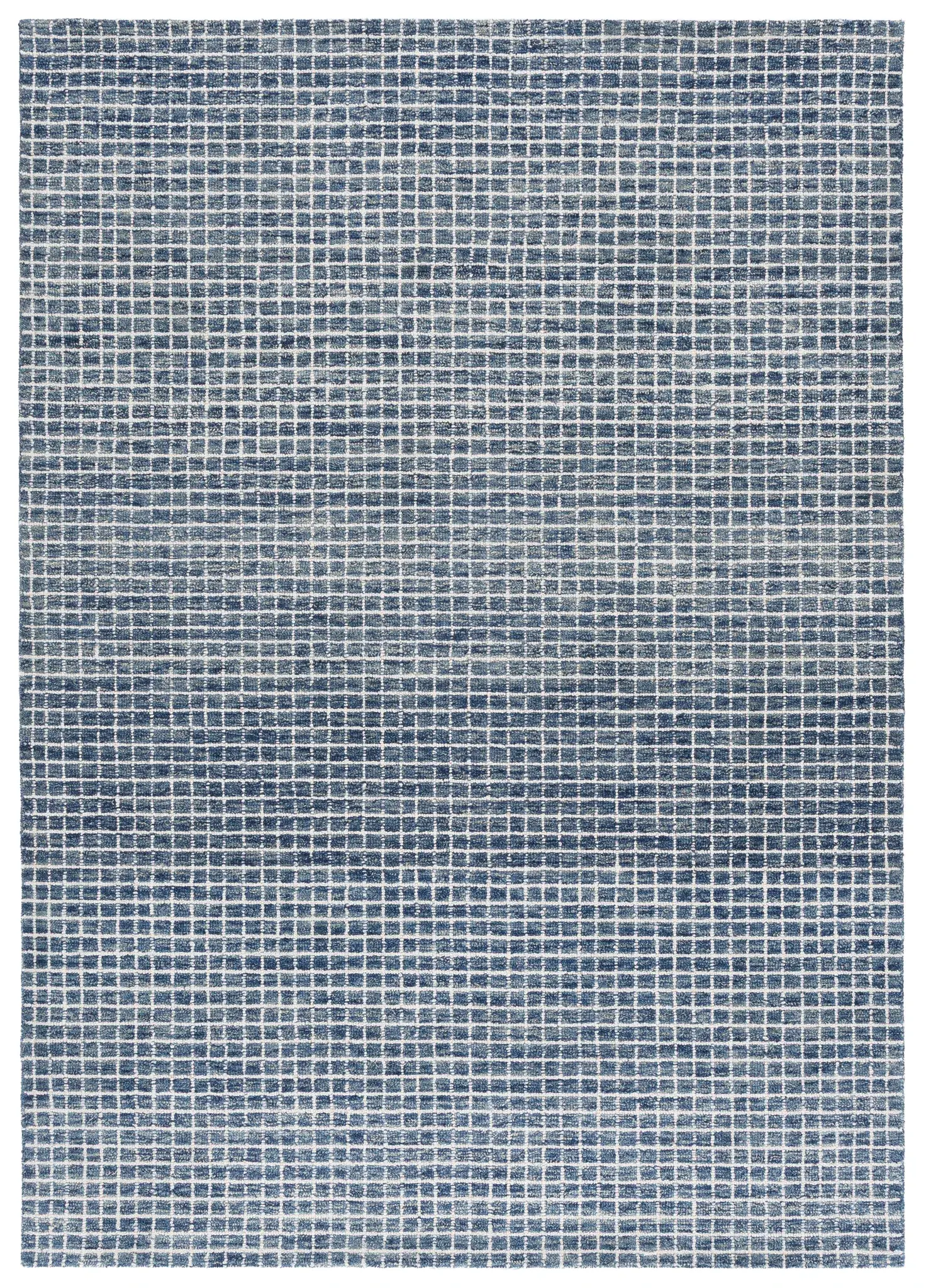 Metro Grid Hand-Tufted Wool Rug