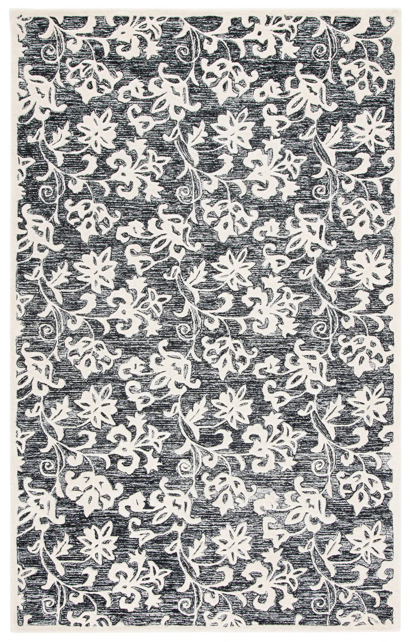 Metro Floral Vine Hand-Tufted Wool Rug