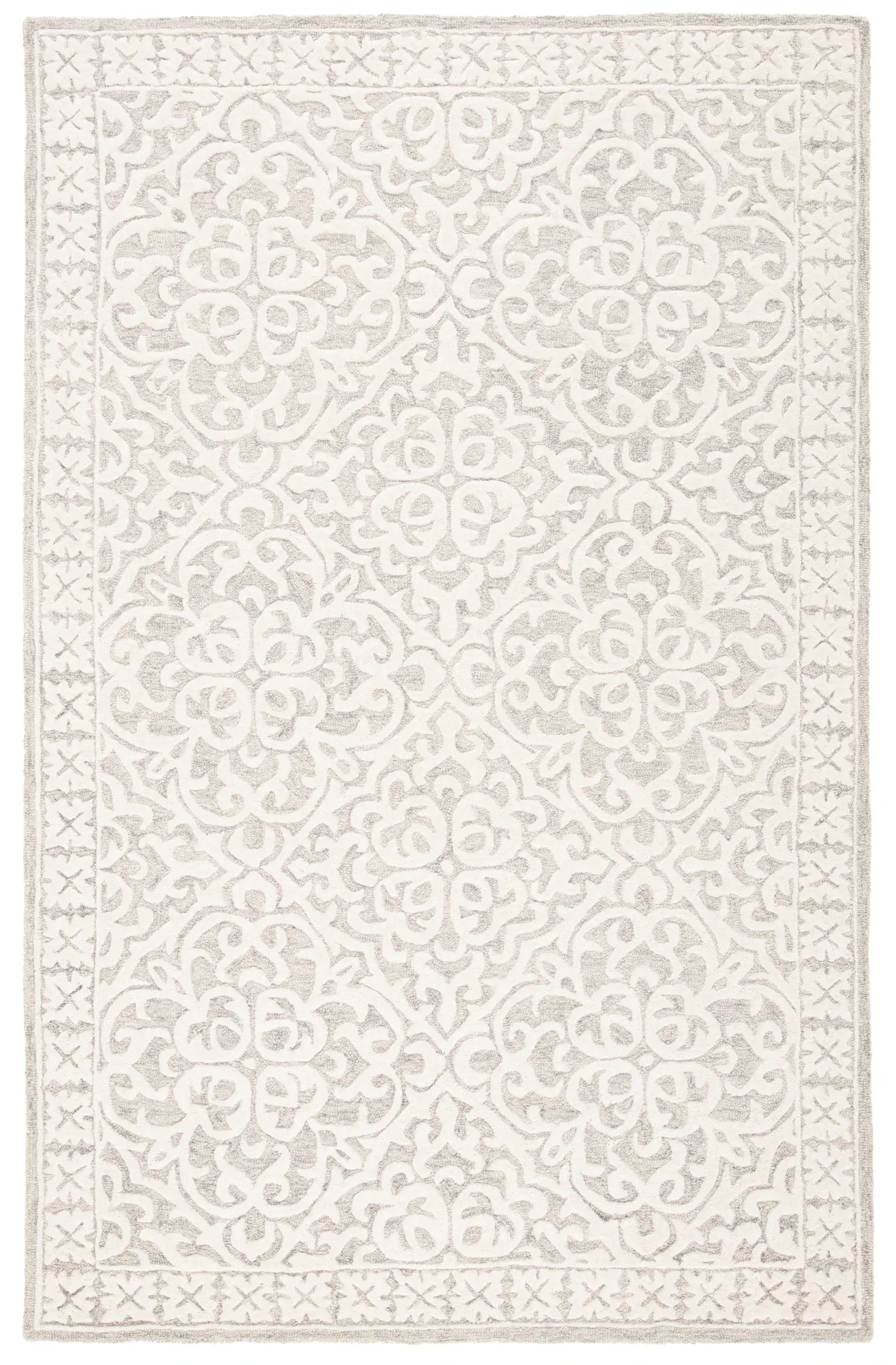 Metro Interlocking Scroll Hand-Tufted Wool Rug