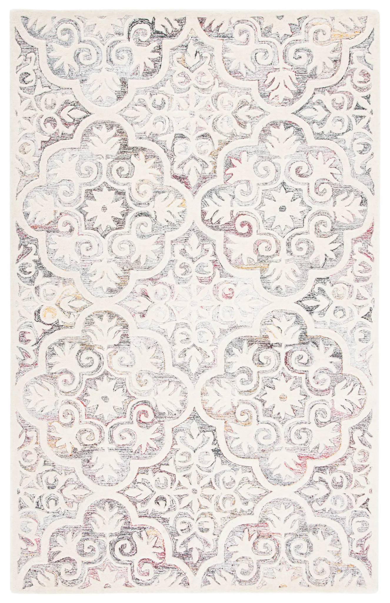Metro Quatrefoil Tile Hand-Tufted Wool Rug