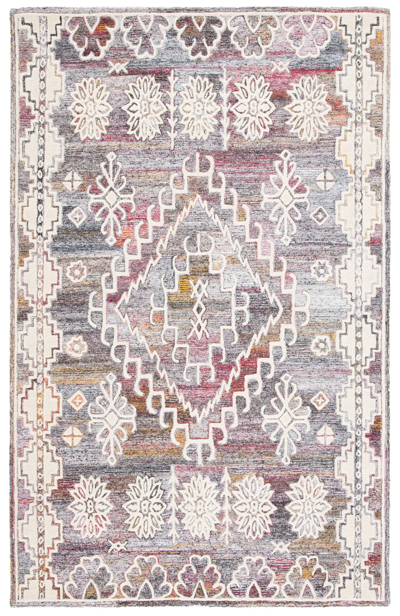 Metro Southwestern Medallion Hand-Tufted Wool Rug