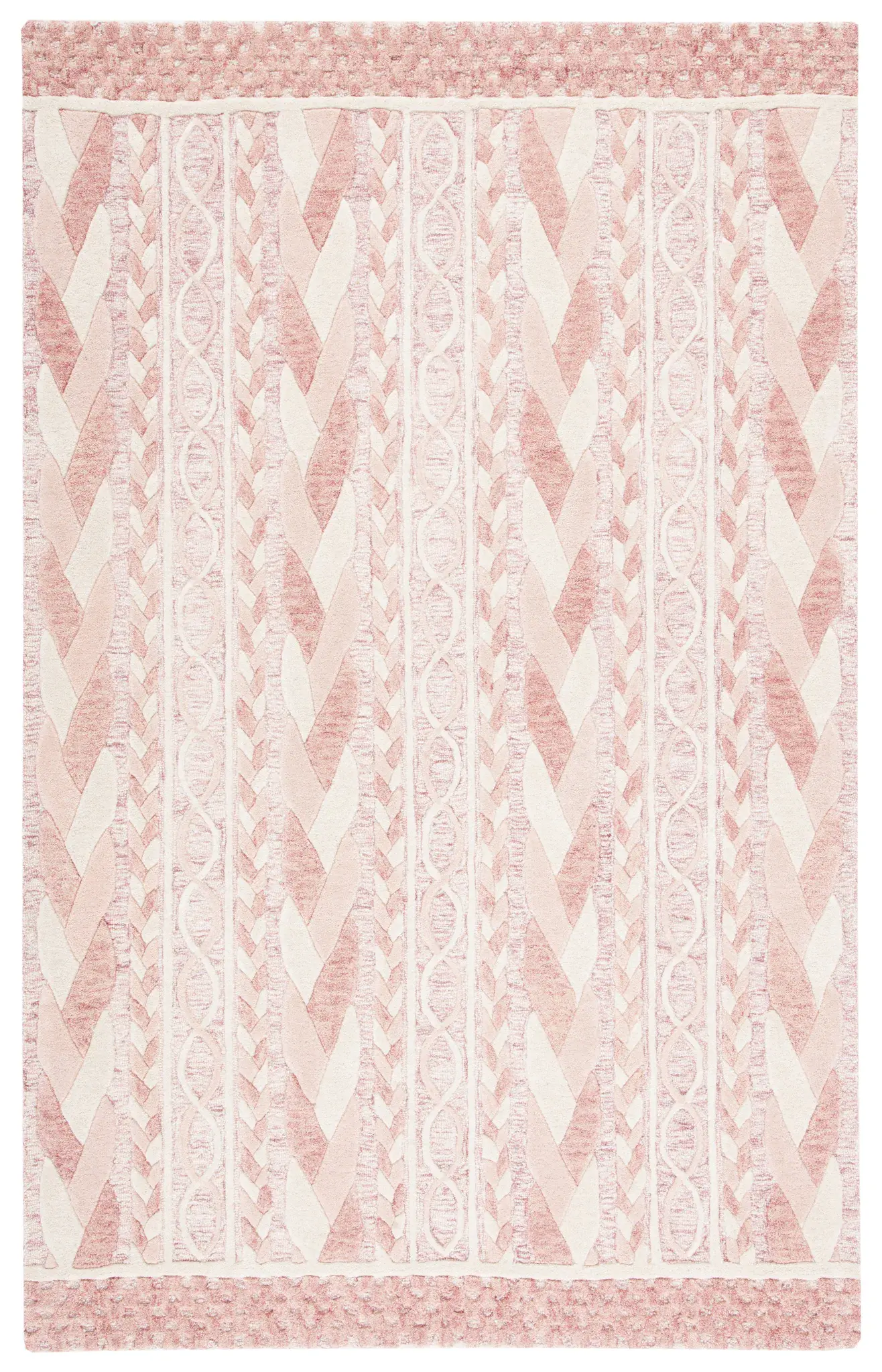 Metro Braided Stripe Hand-Tufted Wool Rug