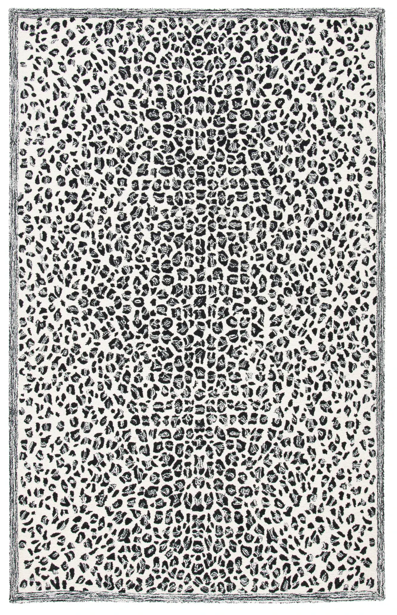 Metro Glam Leopard Spot Hand-Tufted Wool Rug