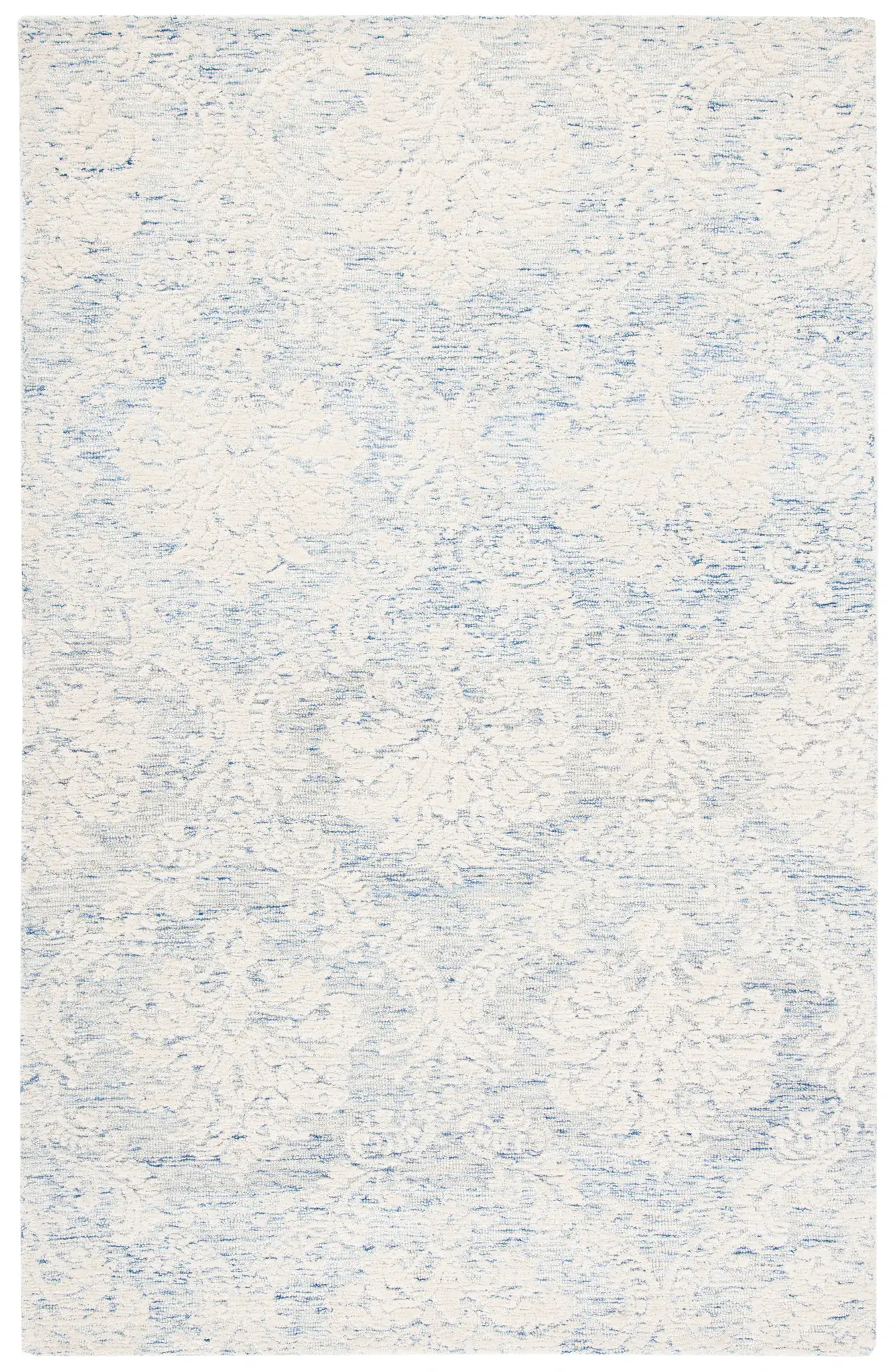 Metro Acanthus Damask Hand-Tufted Wool Rug