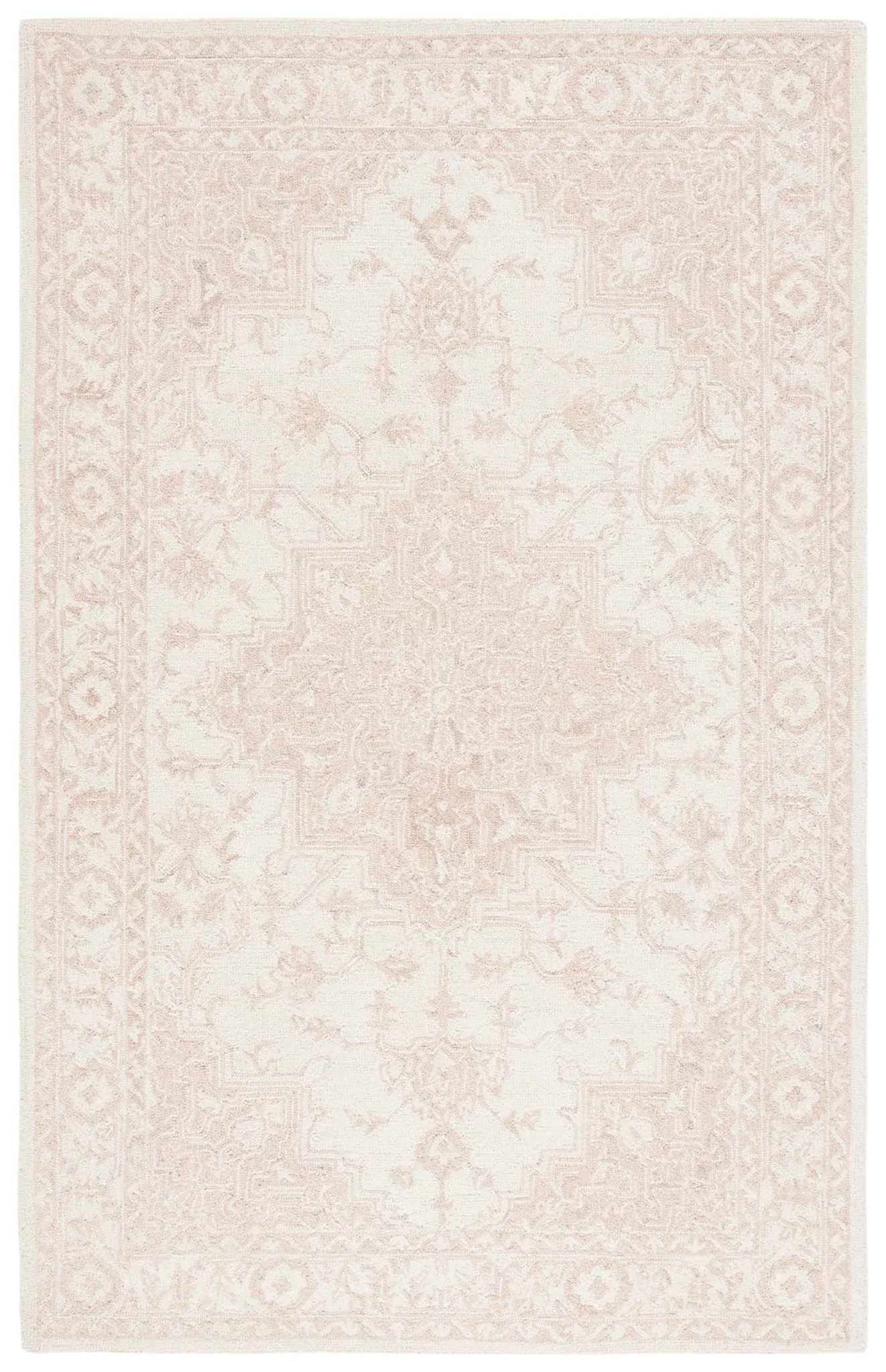 Metro Floral Medallion Hand-Tufted Wool Rug