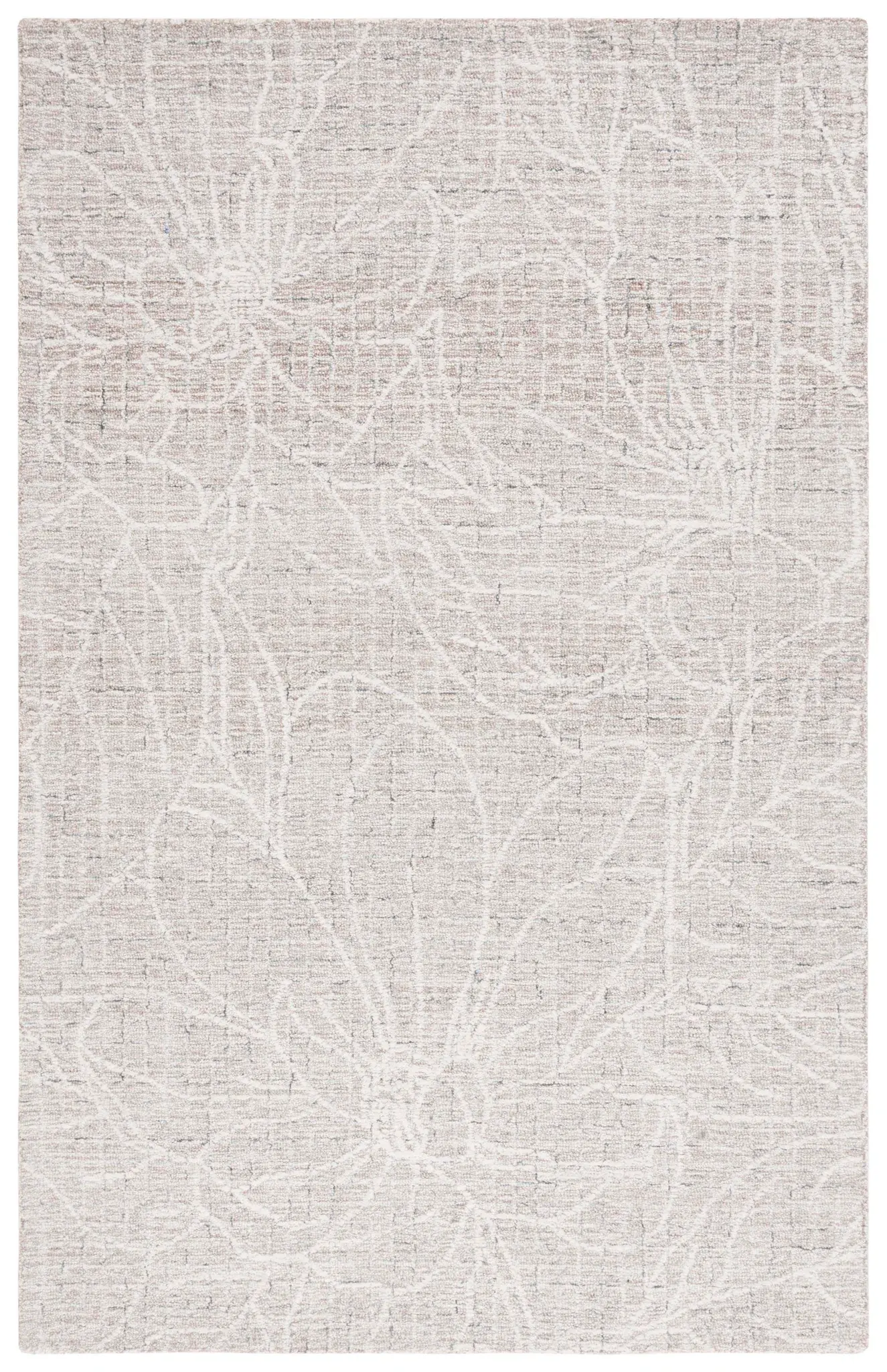 Metro Botanical Grid Hand-Tufted Wool Rug