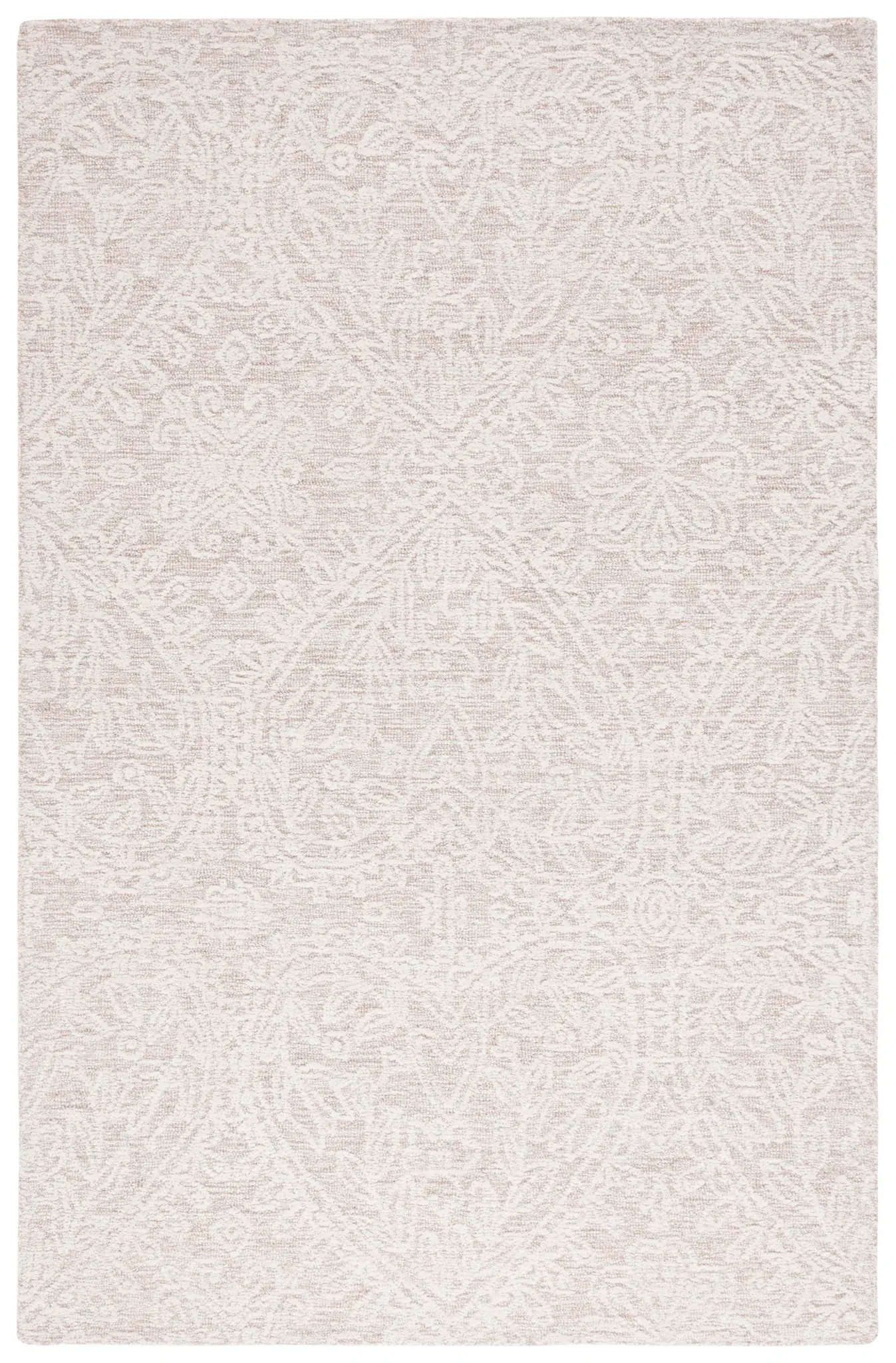 Metro Damask Trellis Hand-Tufted Wool Rug