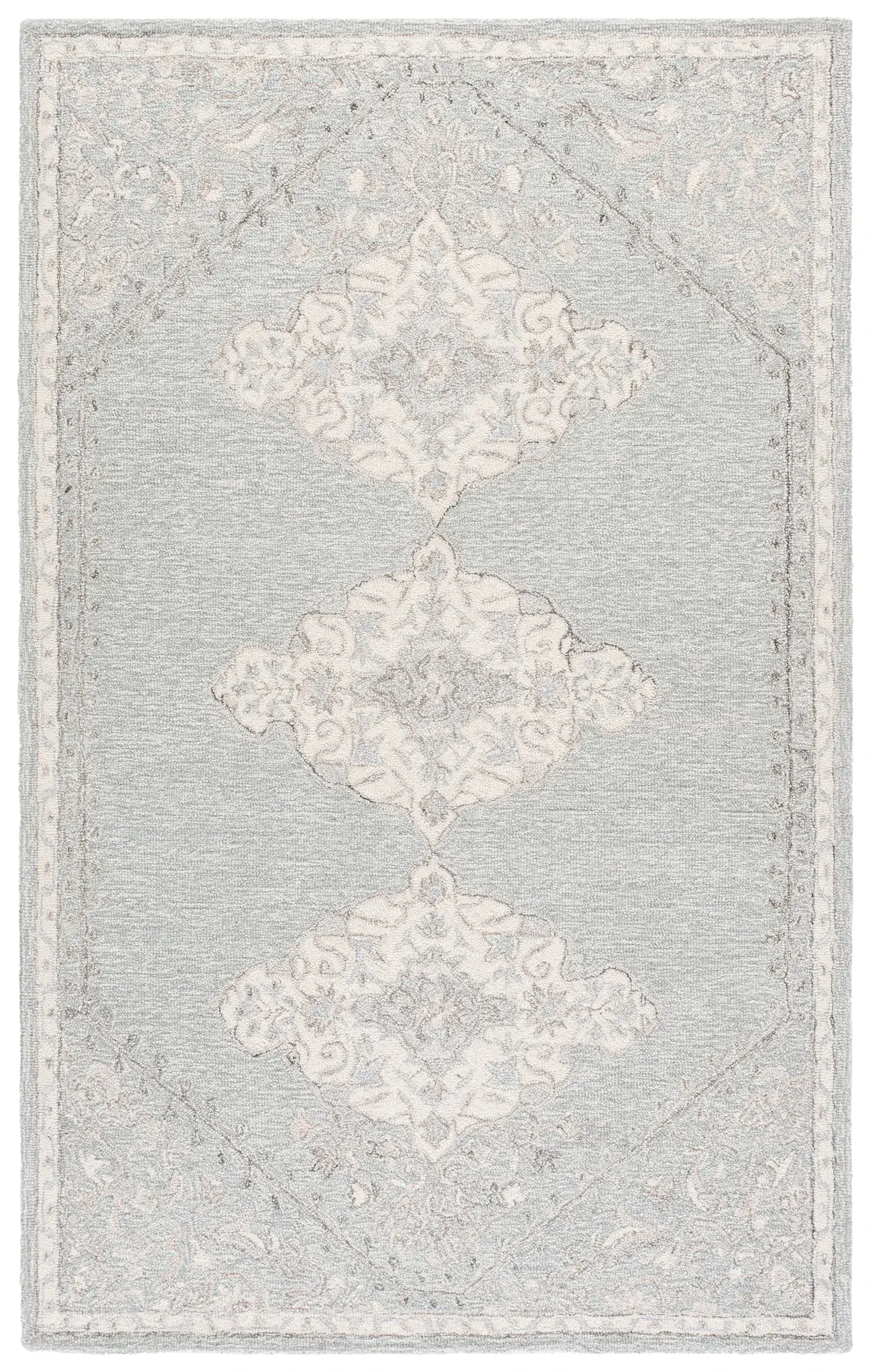 Metro Triple Medallion Hand-Tufted Wool Rug