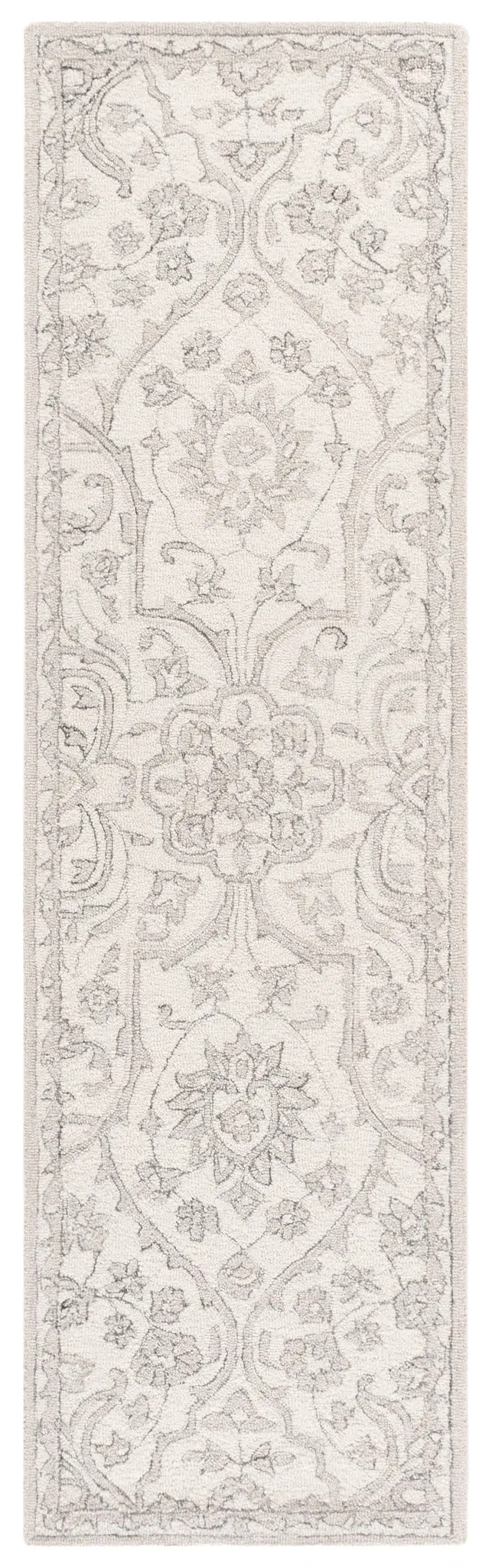Metro Traditional Elongated Medallion Hand-Tufted Wool Rug