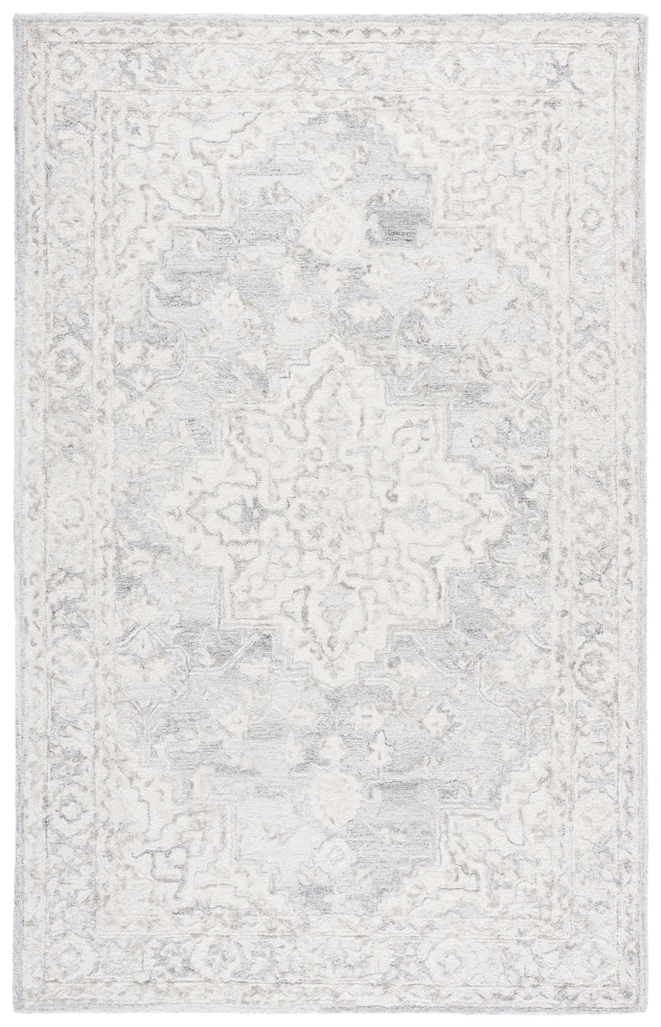 Metro Traditional Persian Medallion Hand-Tufted Wool Rug