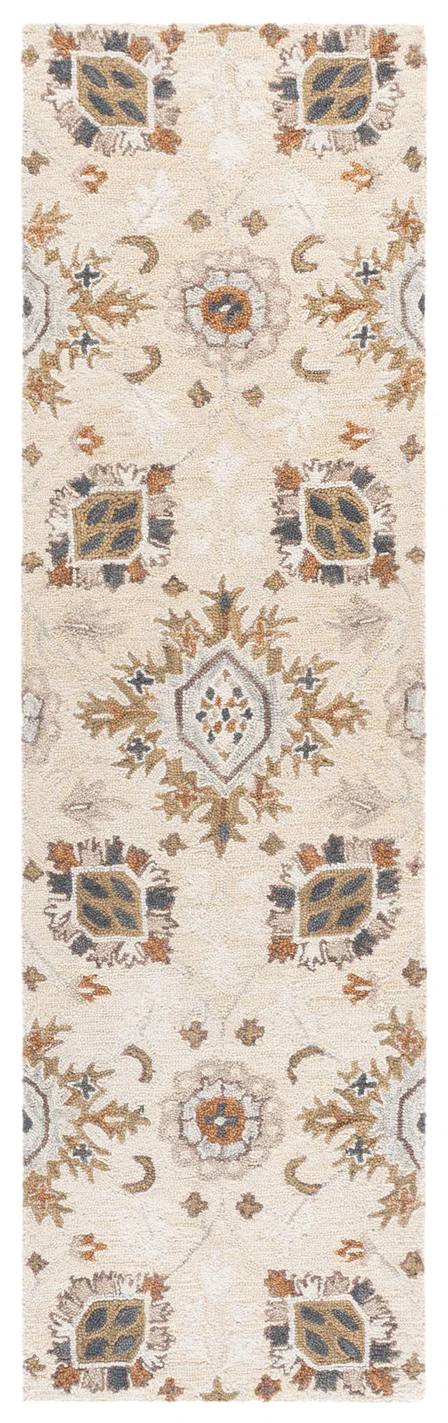 Metro Tribal Rosette Hand-Tufted Wool Rug