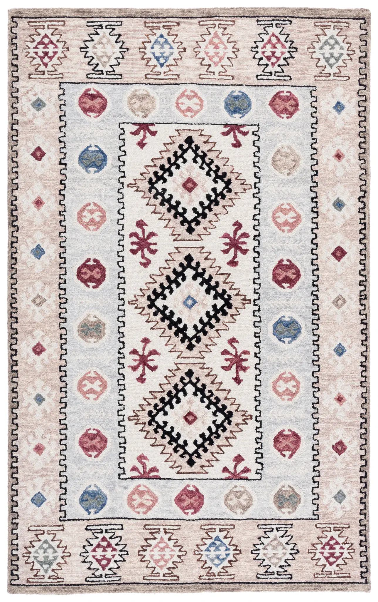 Metro Tribal Kilim Hand-Tufted Wool Rug