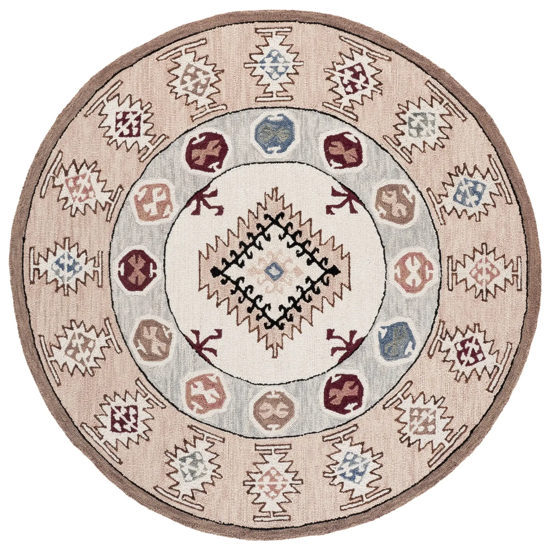 Metro Tribal Kilim Hand-Tufted Wool Rug