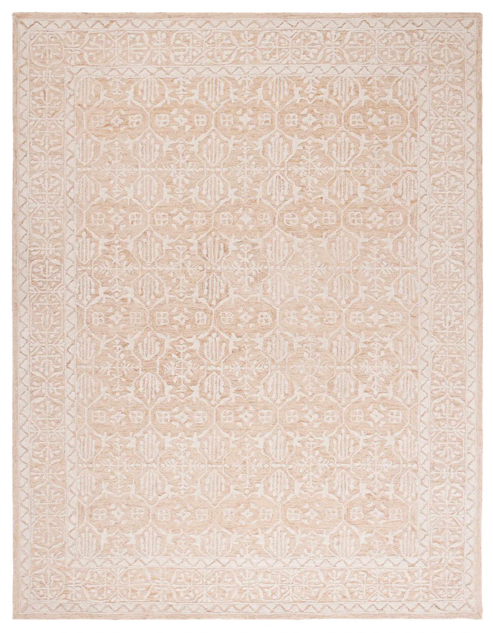 Metro Tile Hand-Tufted Wool Rug