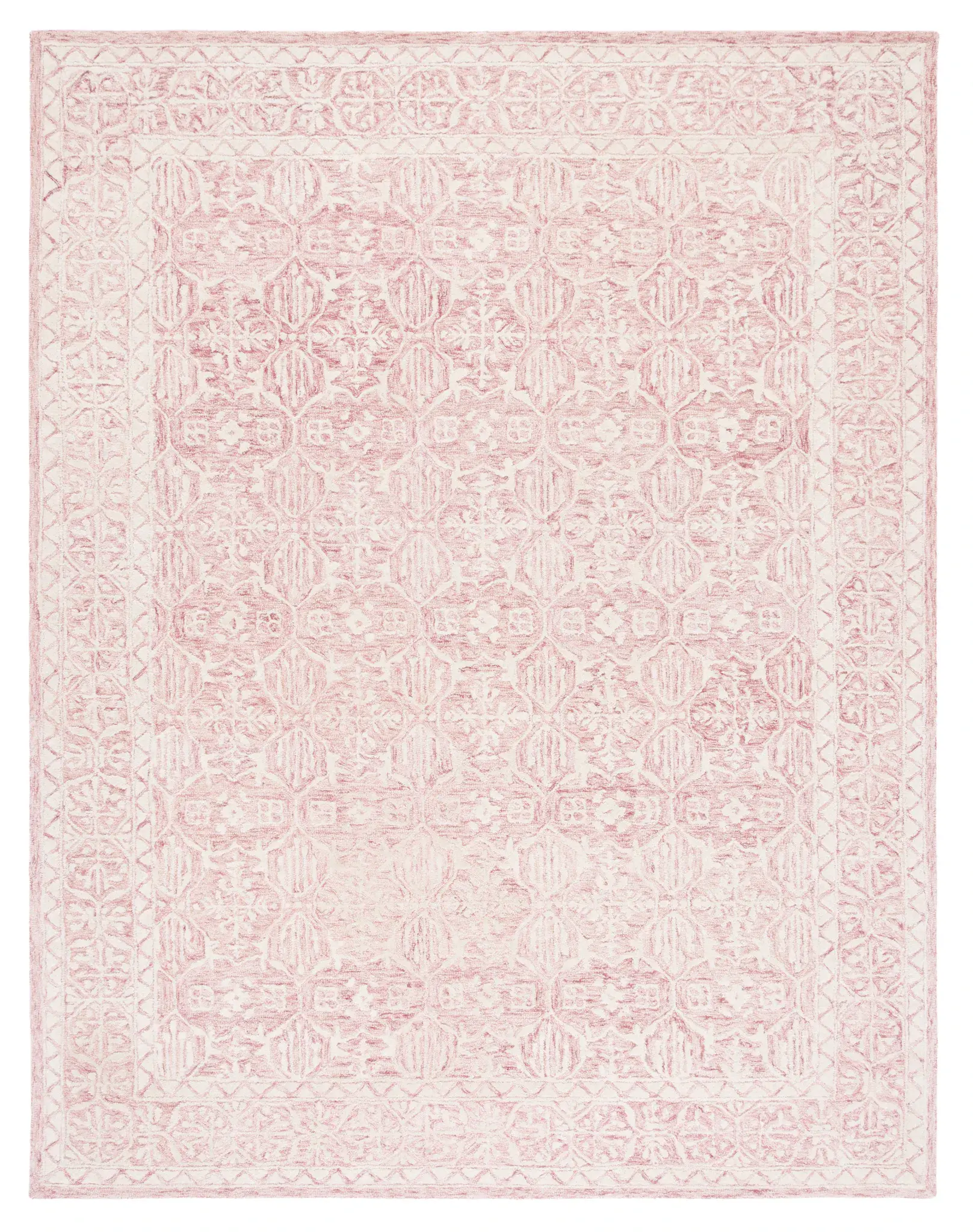 Metro Tile Hand-Tufted Wool Rug