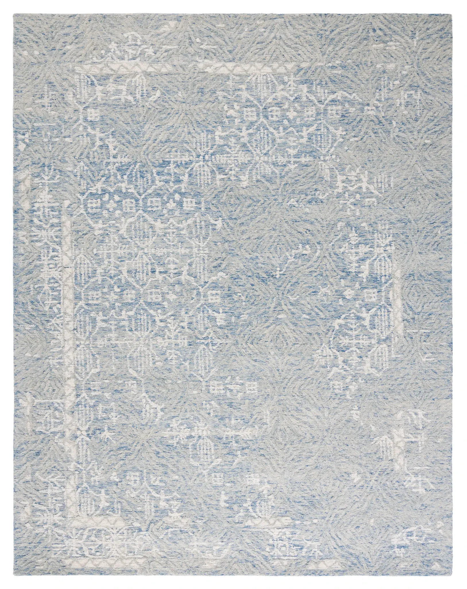 Metro Faded Floral Hand-Tufted Wool Rug