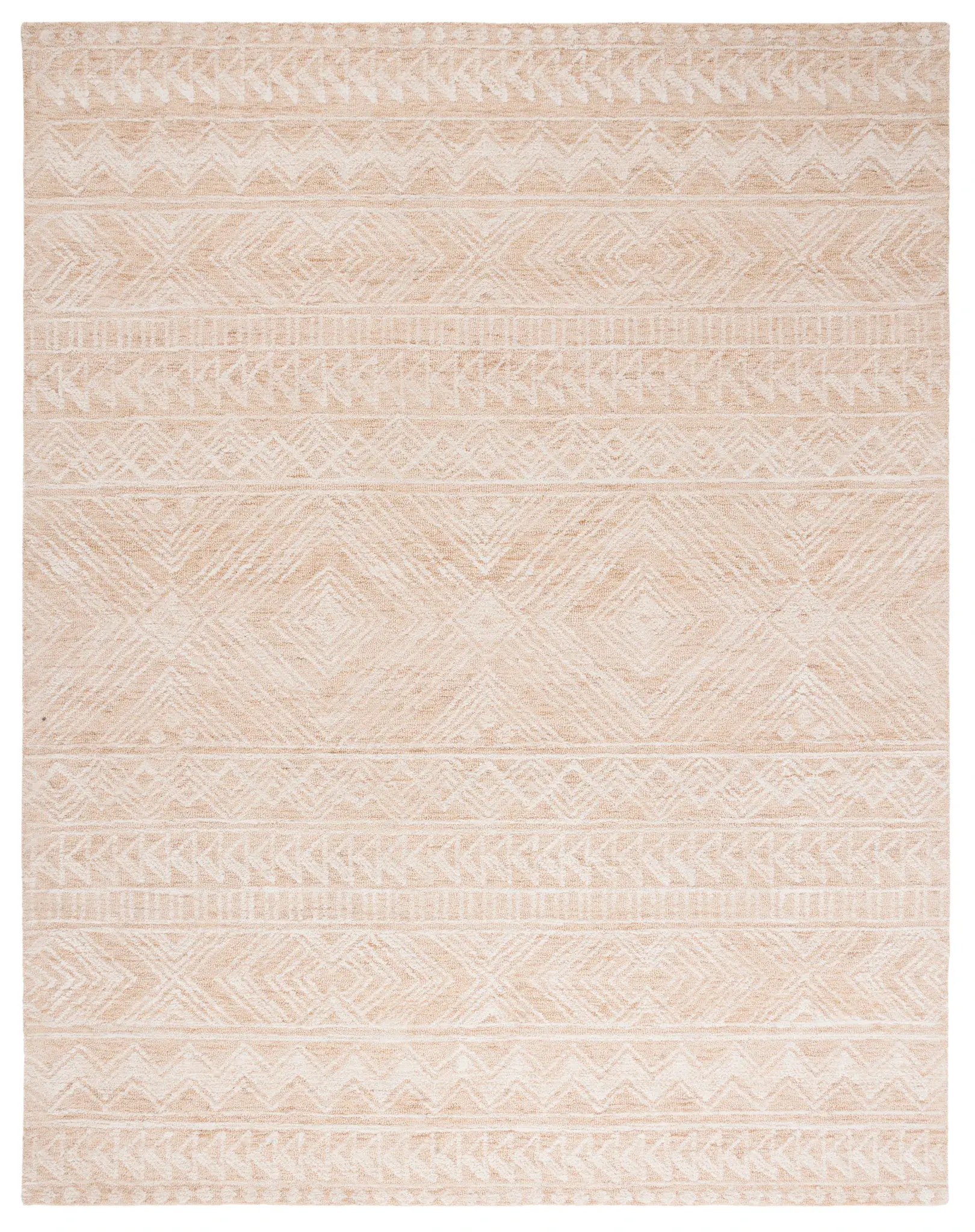 Metro Tribal Banded Hand-Tufted Wool Rug