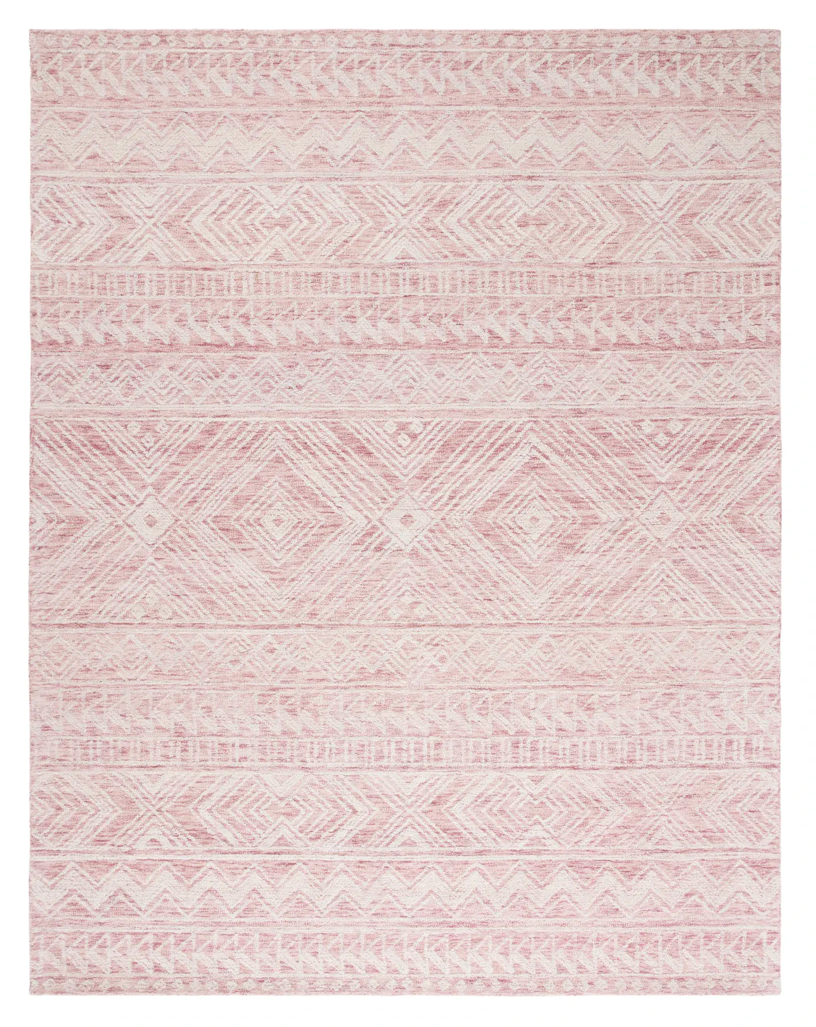 Metro Tribal Banded Hand-Tufted Wool Rug