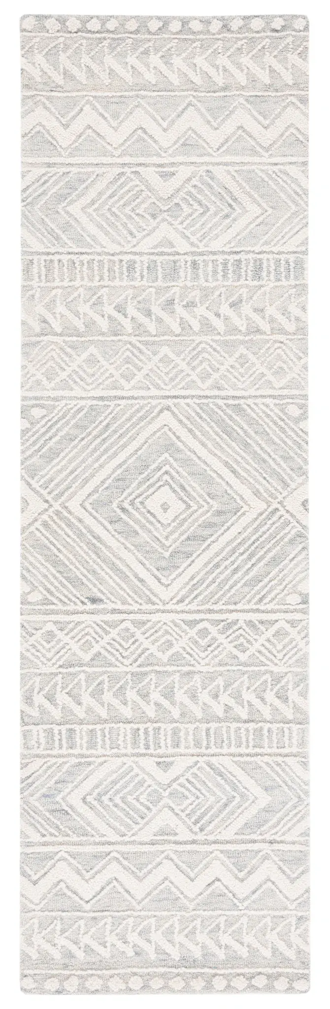 Metro Tribal Banded Hand-Tufted Wool Rug