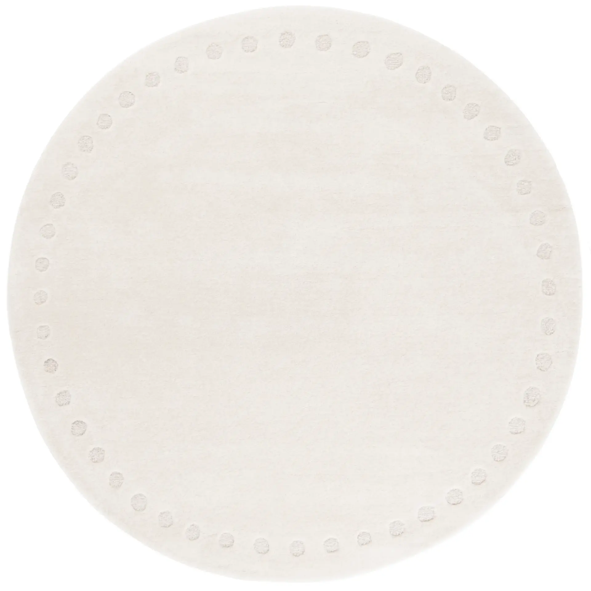 Metro Dotted Border Hand-Tufted Wool Rug