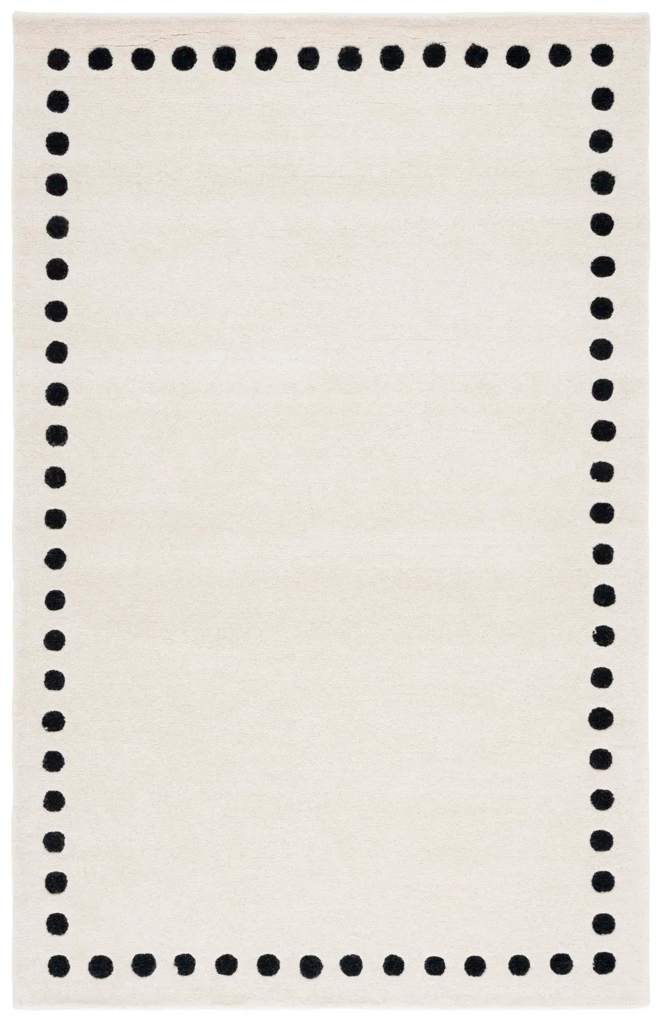 Metro Dotted Border Hand-Tufted Wool Rug