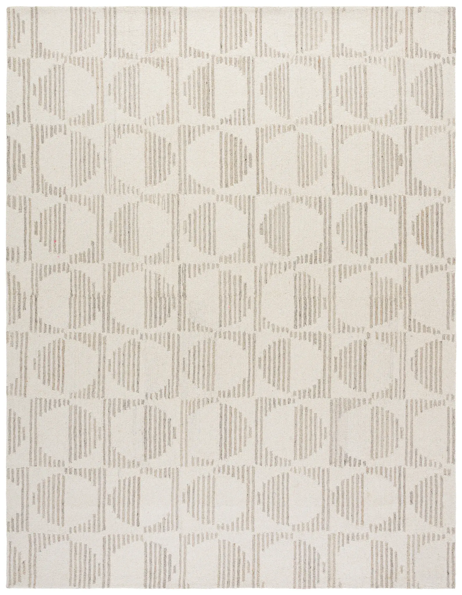 Metro Arch Grid Hand-Tufted Wool Rug