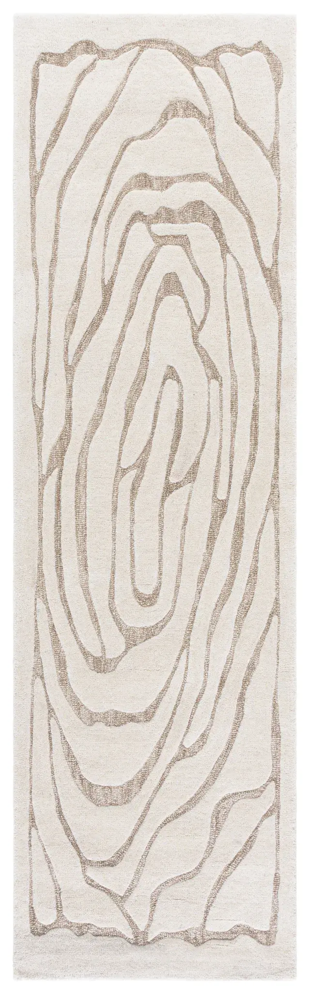 Metro Concentric Swirl Hand-Tufted Wool Rug