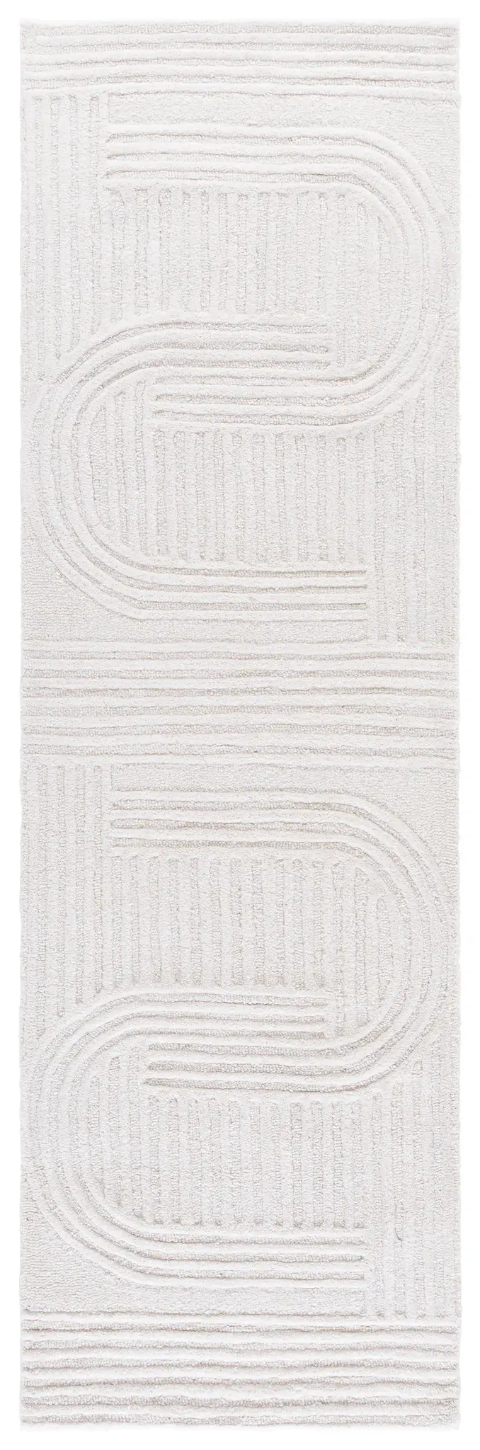 Metro Ribbed Arch Hand-Tufted Wool Rug