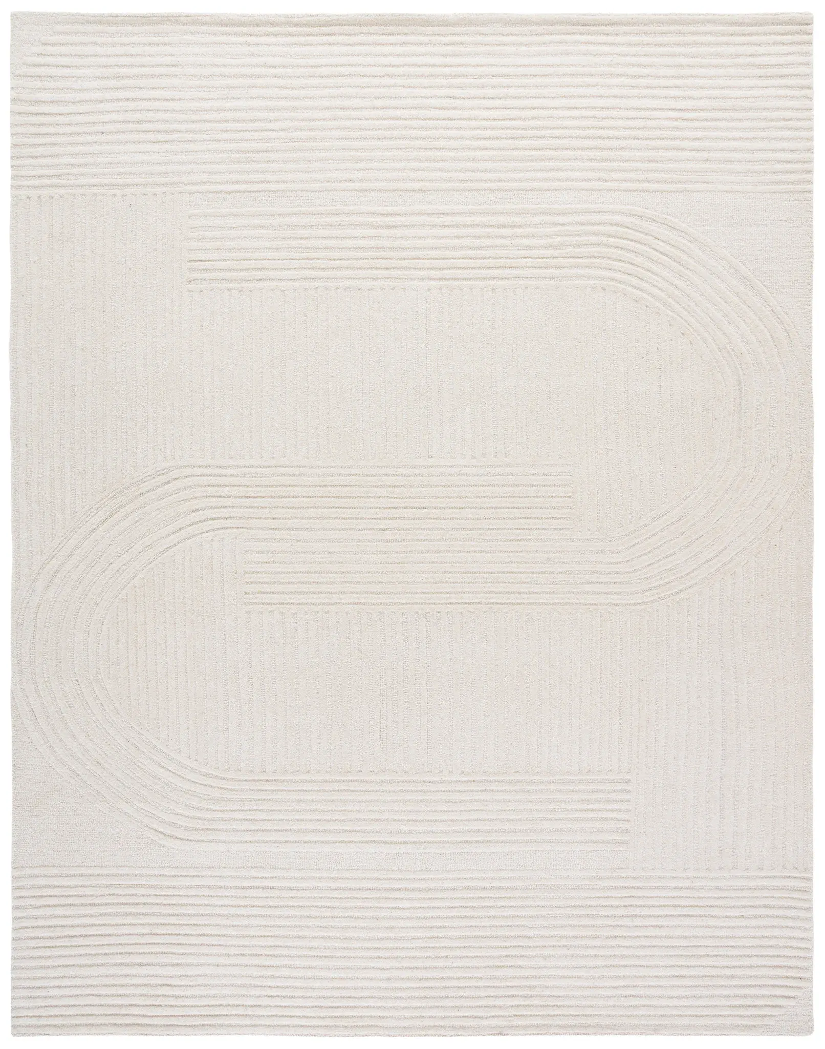 Metro Ribbed Arch Hand-Tufted Wool Rug