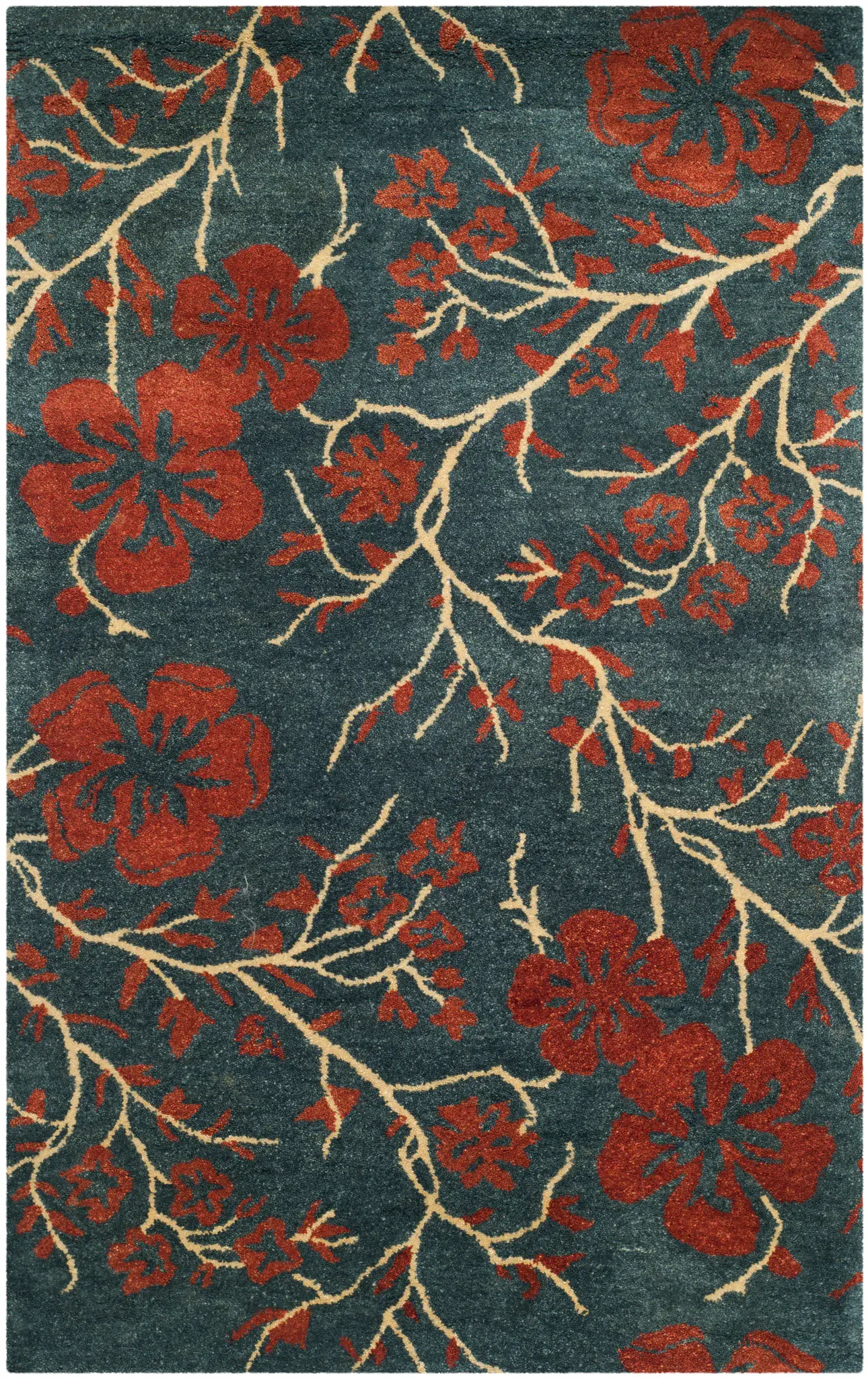Metro Floral Branch Hand-Tufted Wool Rug