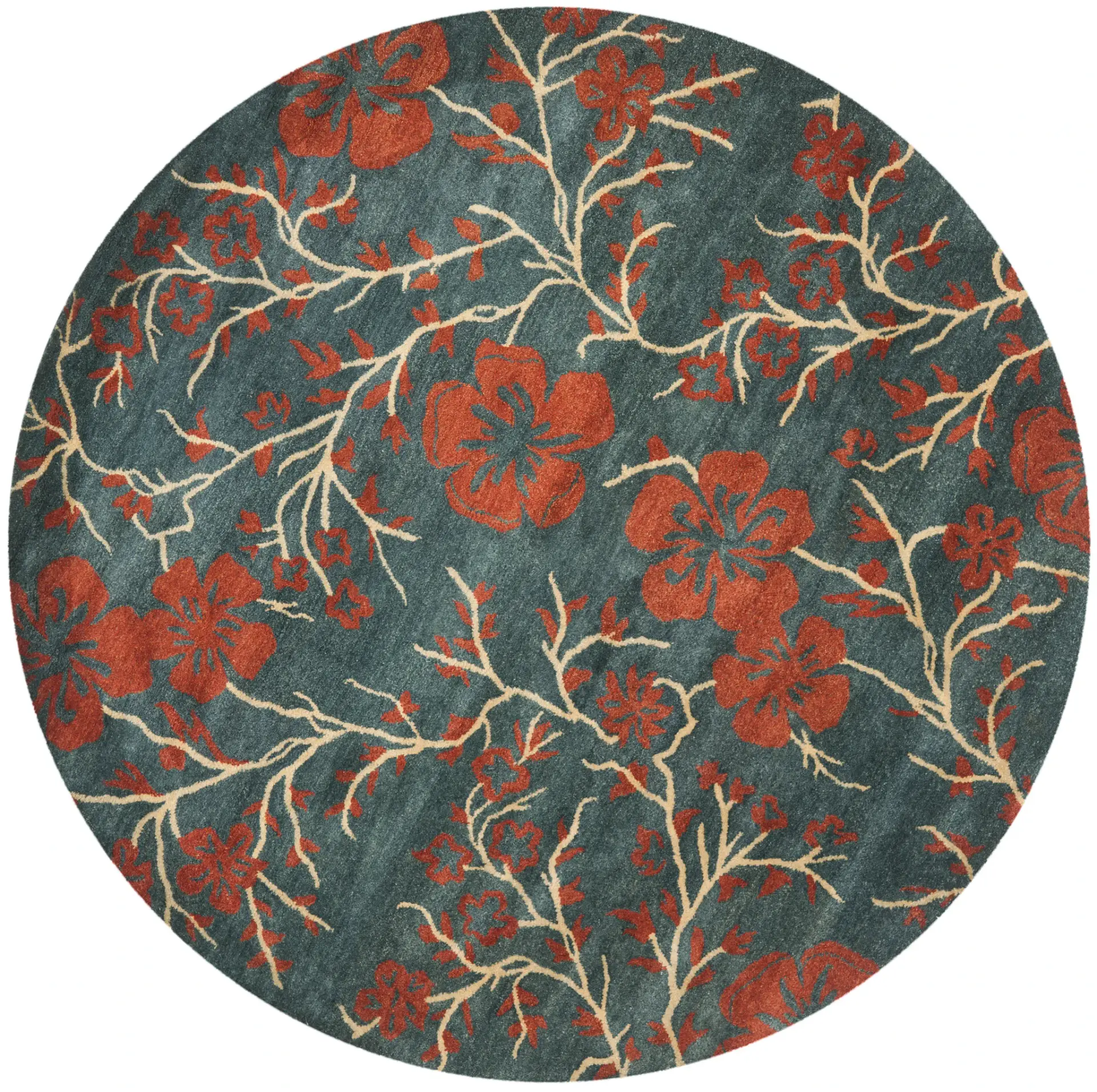 Metro Floral Branch Hand-Tufted Wool Rug