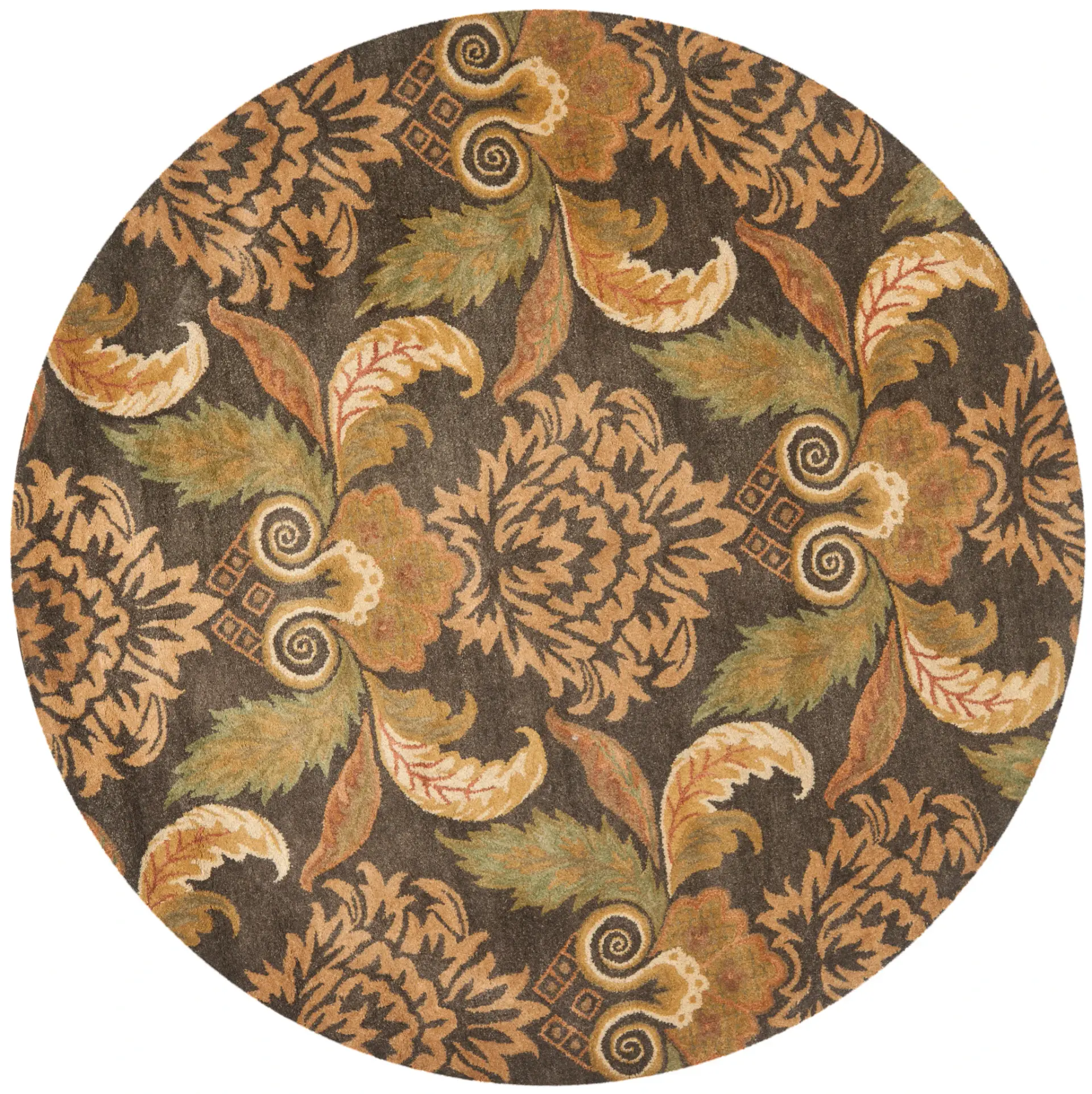 Metro Heritage Damask Hand-Tufted Wool Rug