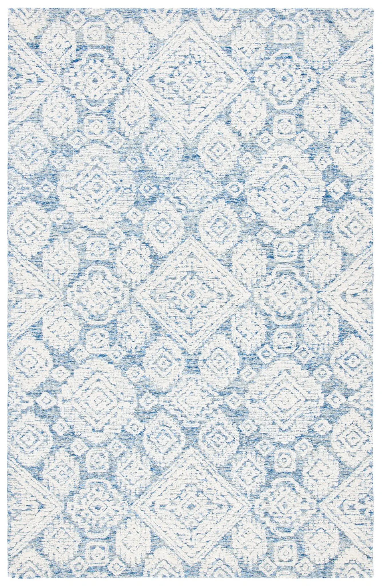 Metro Tribal Allover Diamond Hand-Tufted Wool Rug