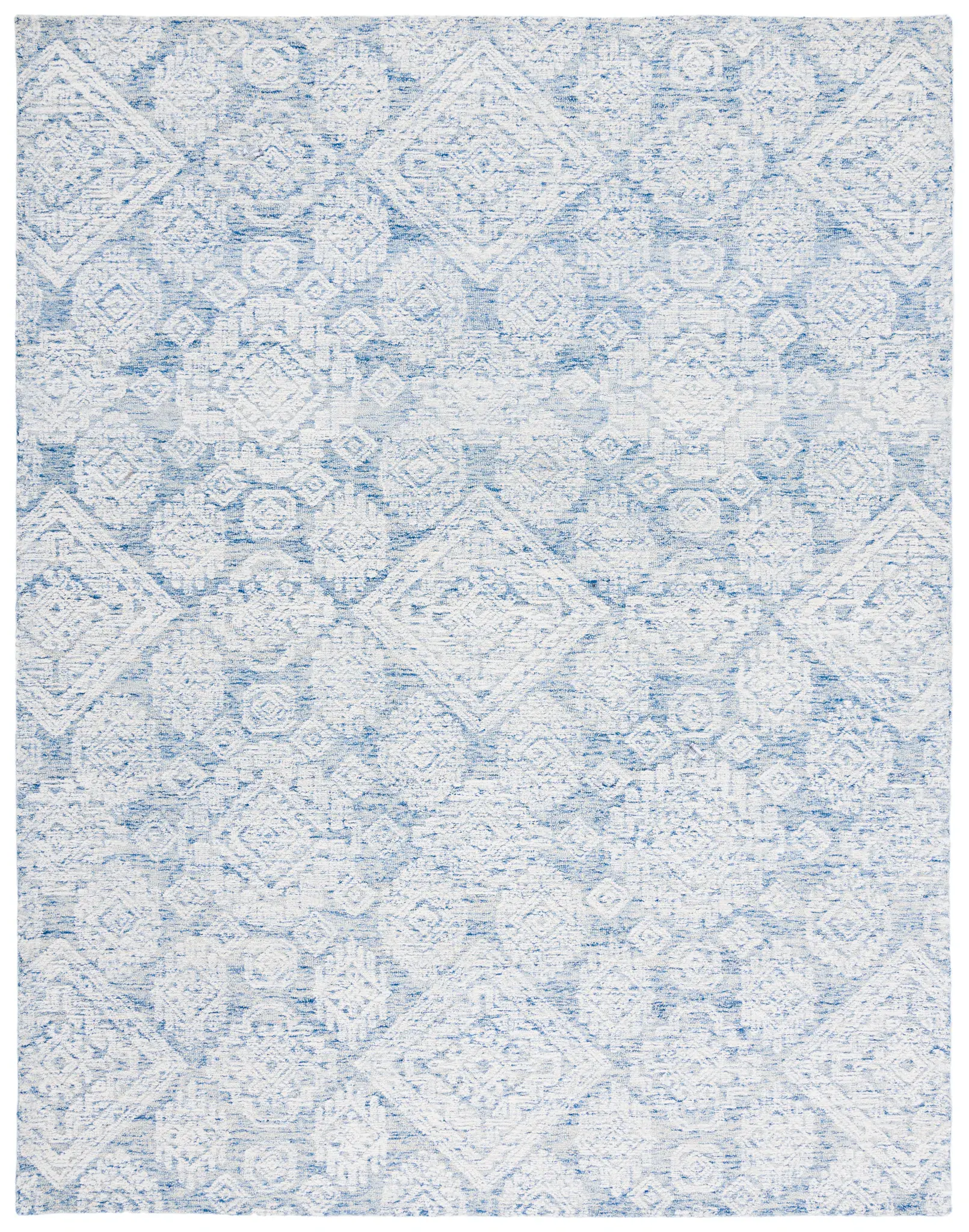 Metro Tribal Allover Diamond Hand-Tufted Wool Rug