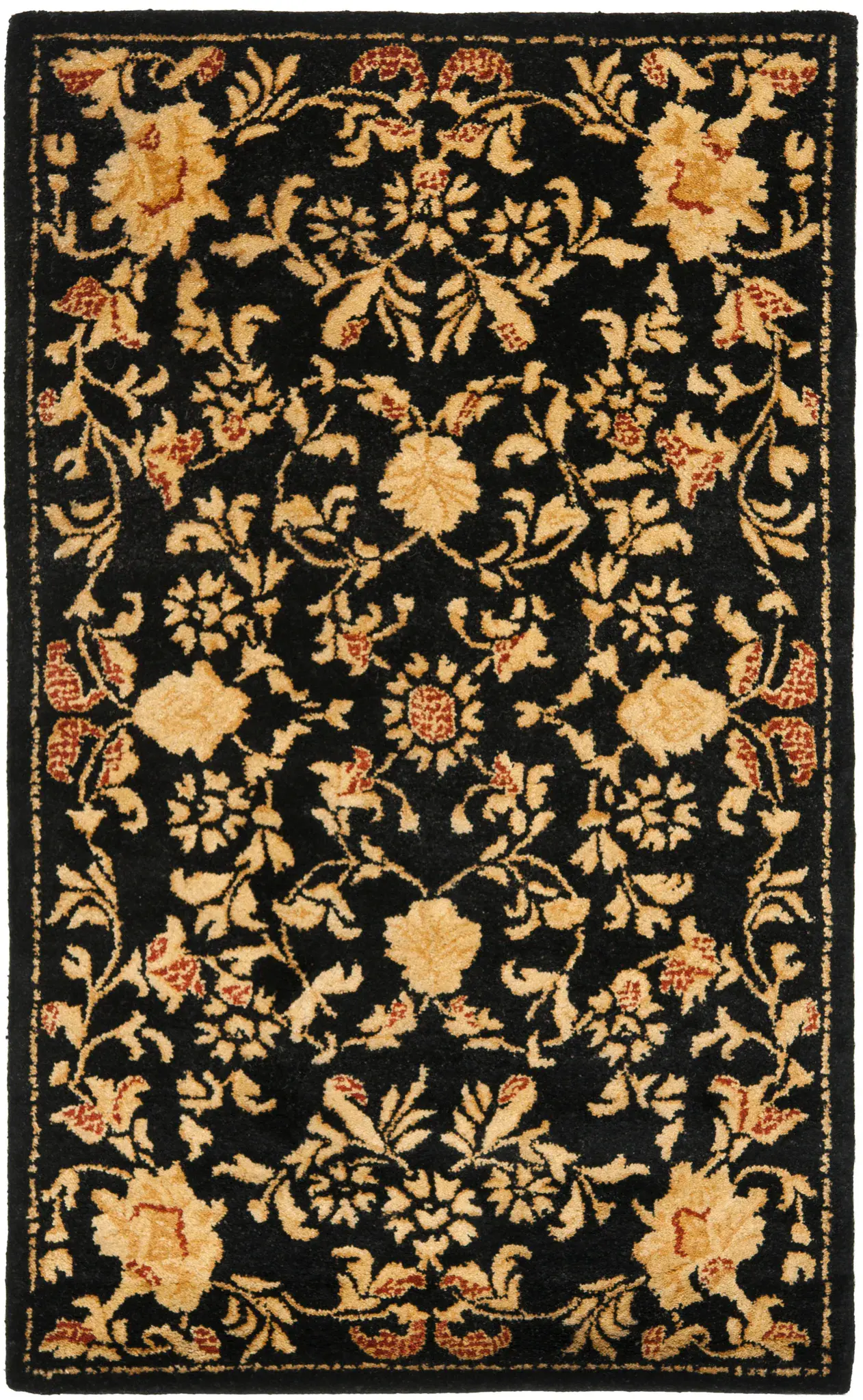 Metro Scrolling Vine Hand-Tufted Wool Rug