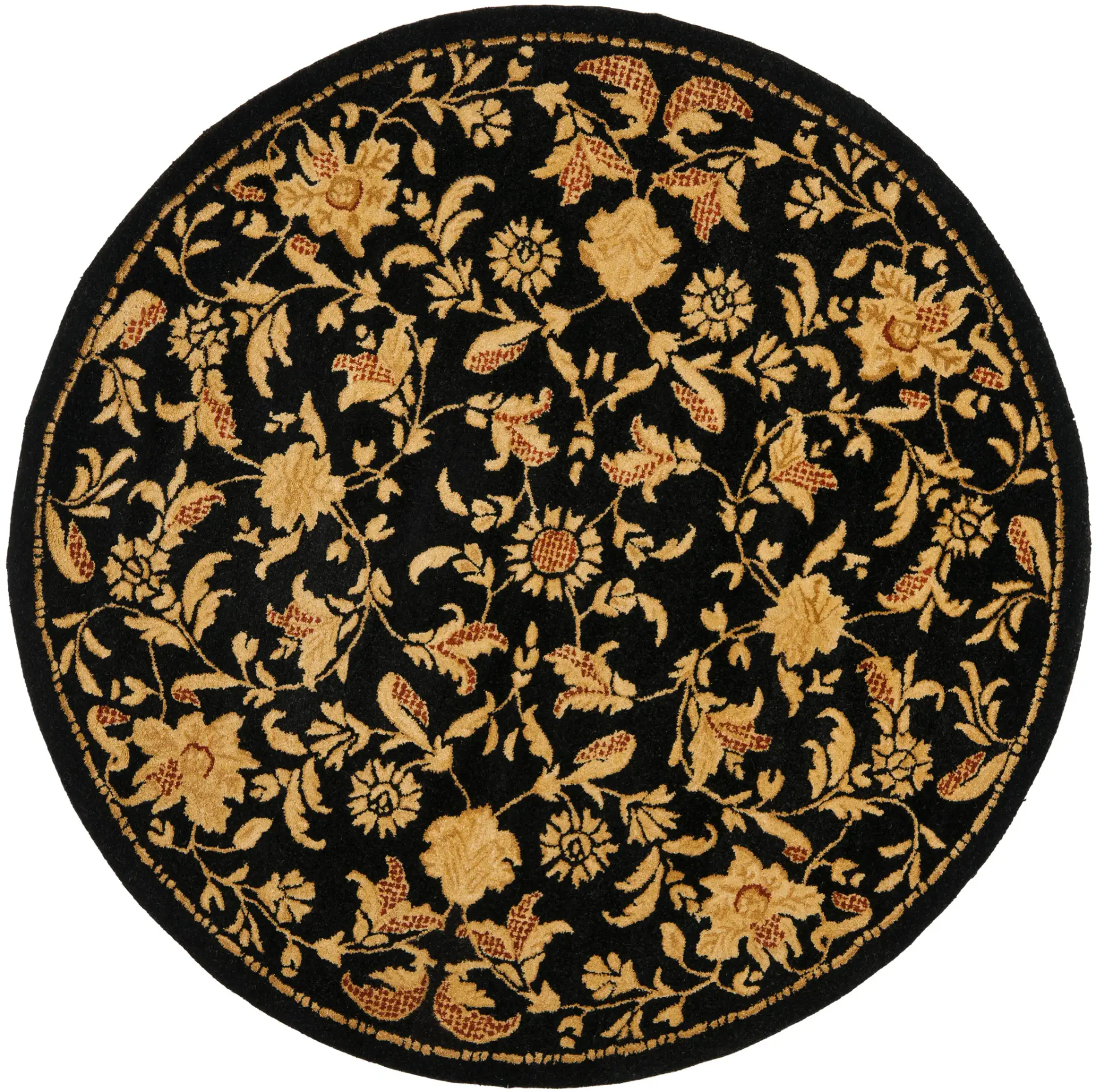 Metro Scrolling Vine Hand-Tufted Wool Rug