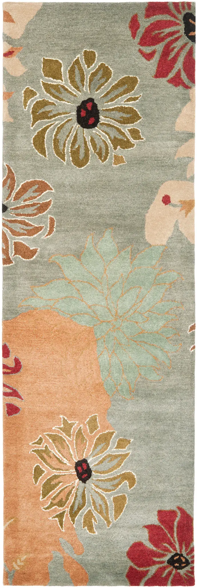 Metro Floral Hand-Tufted Wool Rug